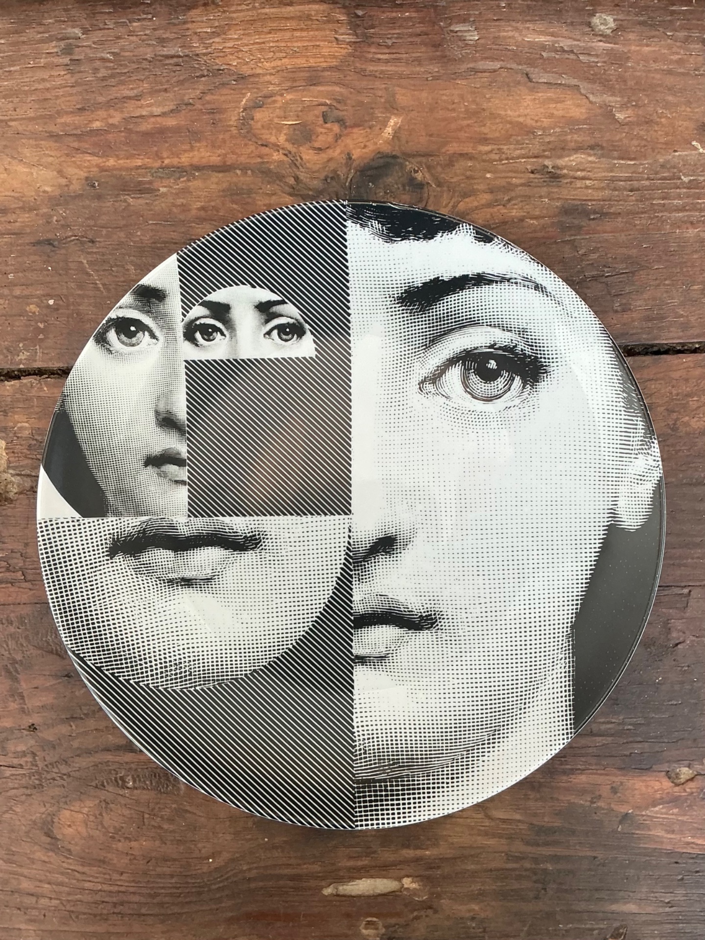 Fornasetti Italian Tema e Variazioni Plate - Side view