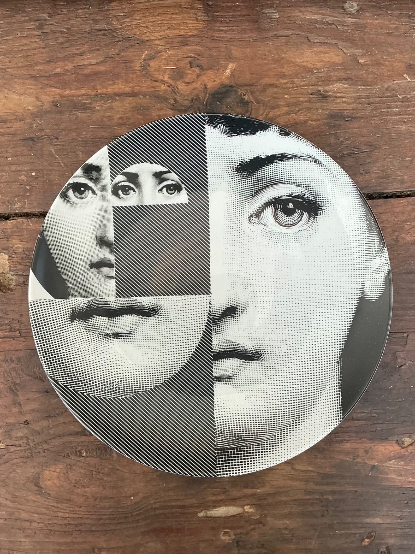 Fornasetti Italian Tema e Variazioni Plate - Back view