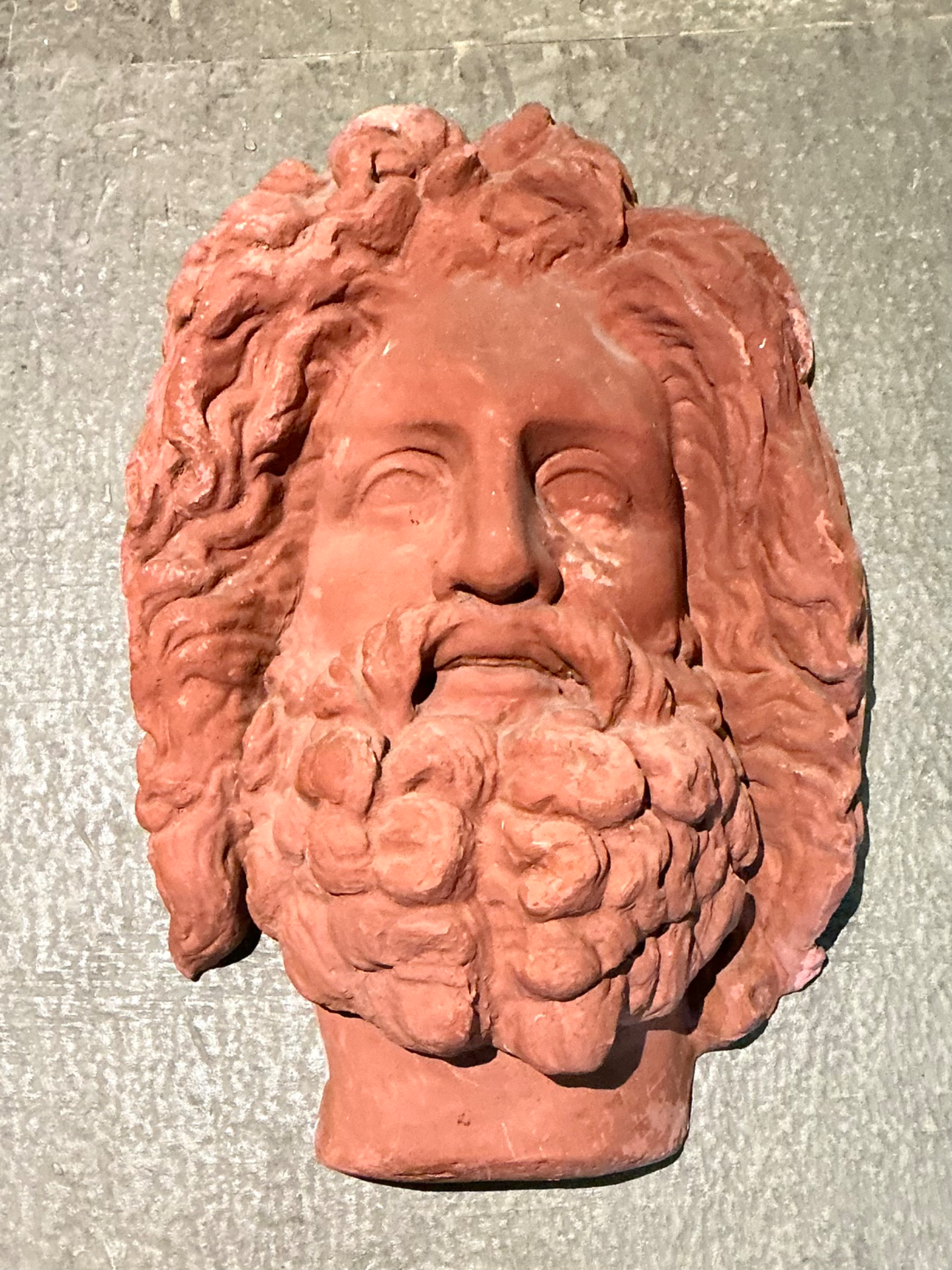 Vintage Terracotta Wall Sculpture - Back view