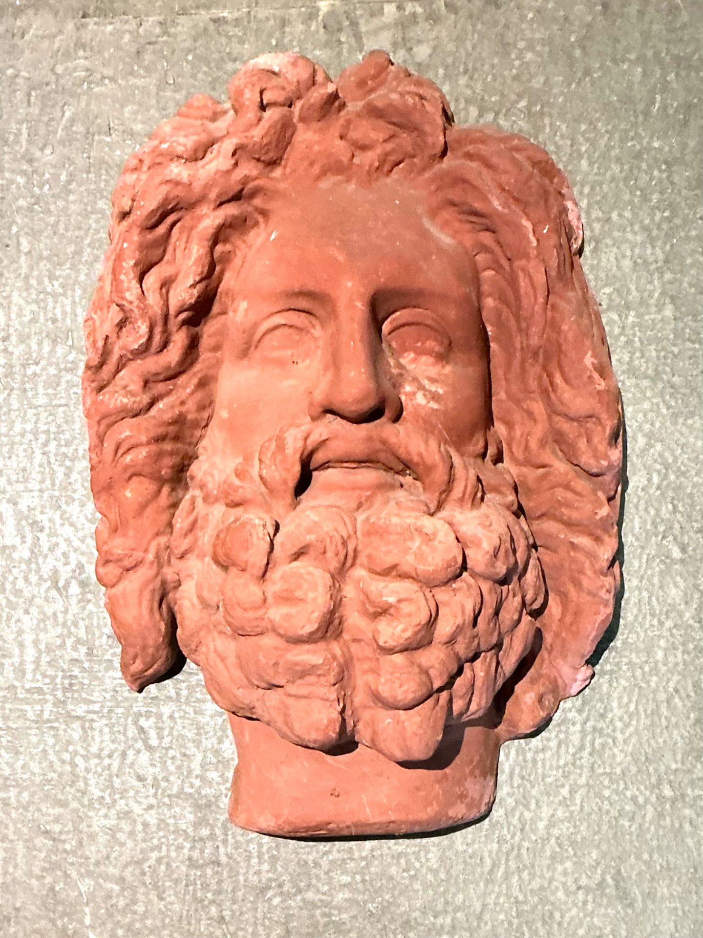 Vintage Terracotta Wall Sculpture - Top view