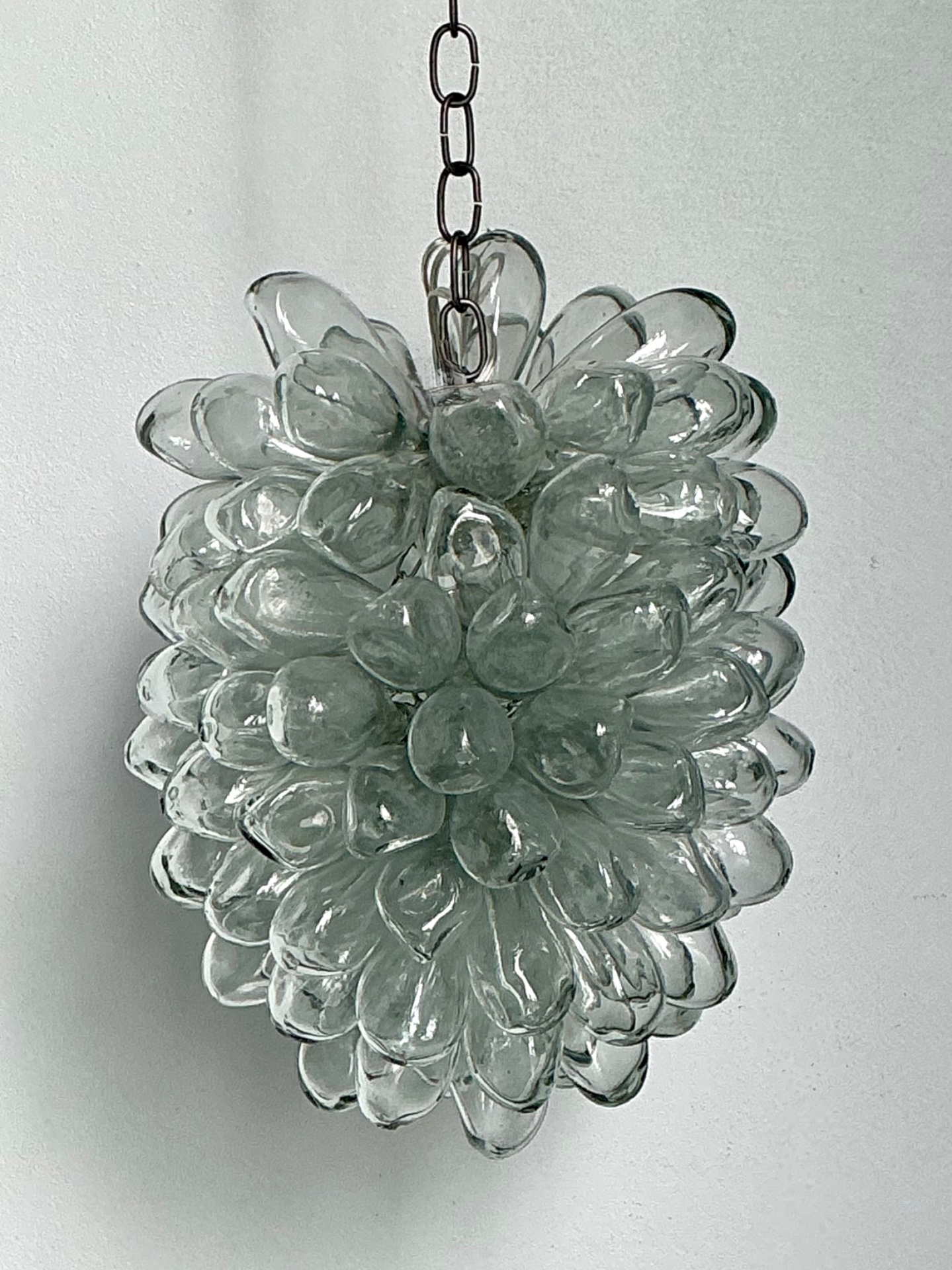 Vintage Italian Glass Cluster Light Fixture - Detail view