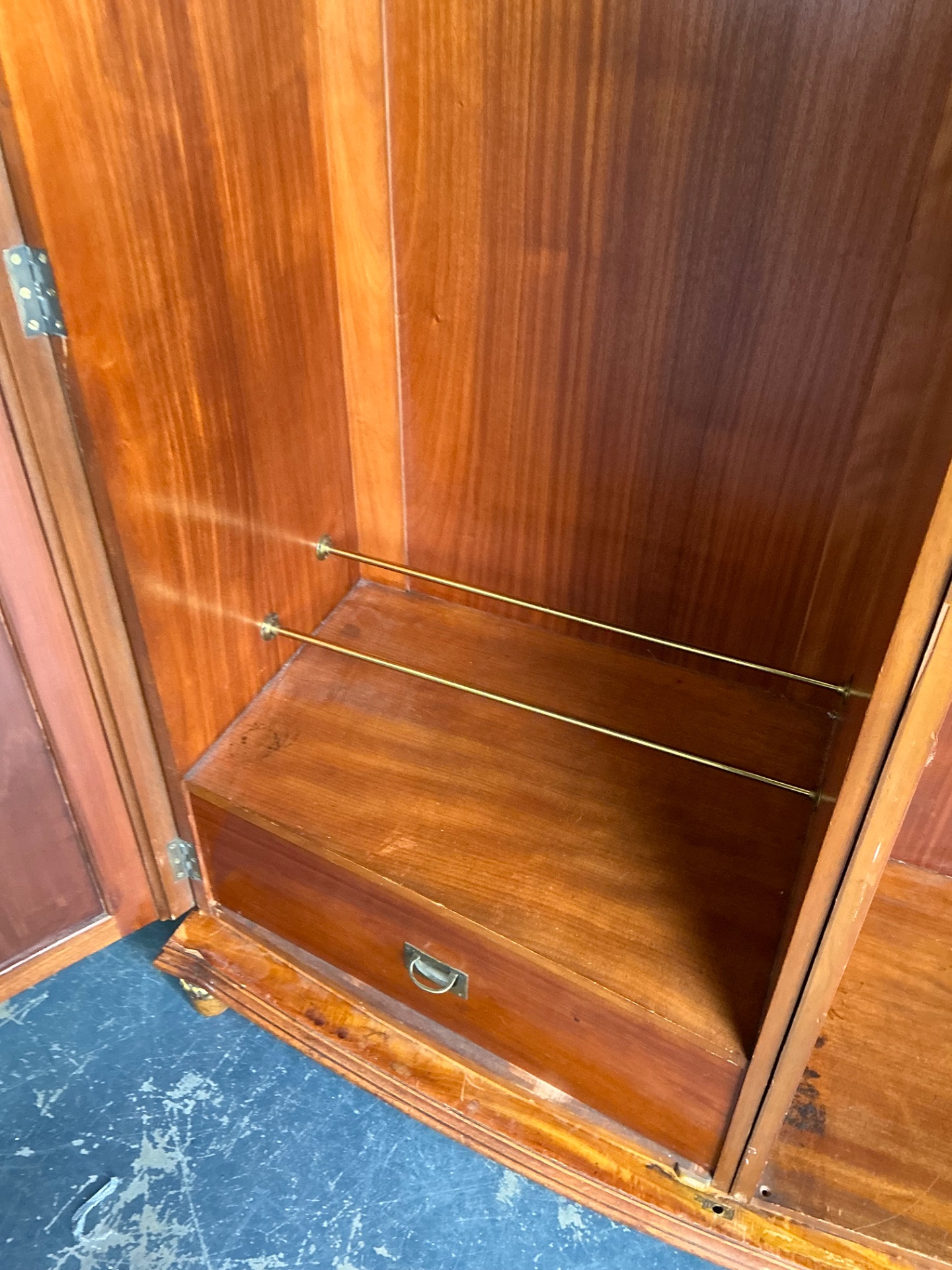 Antique Italian Neoclassical Style Armoire - Detail view