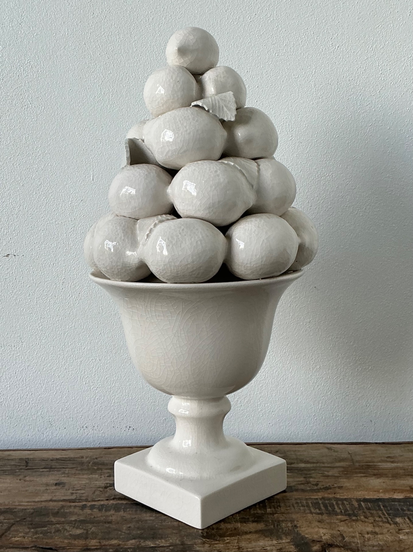 Vintage Ceramic Lemon Topiary - Detail view