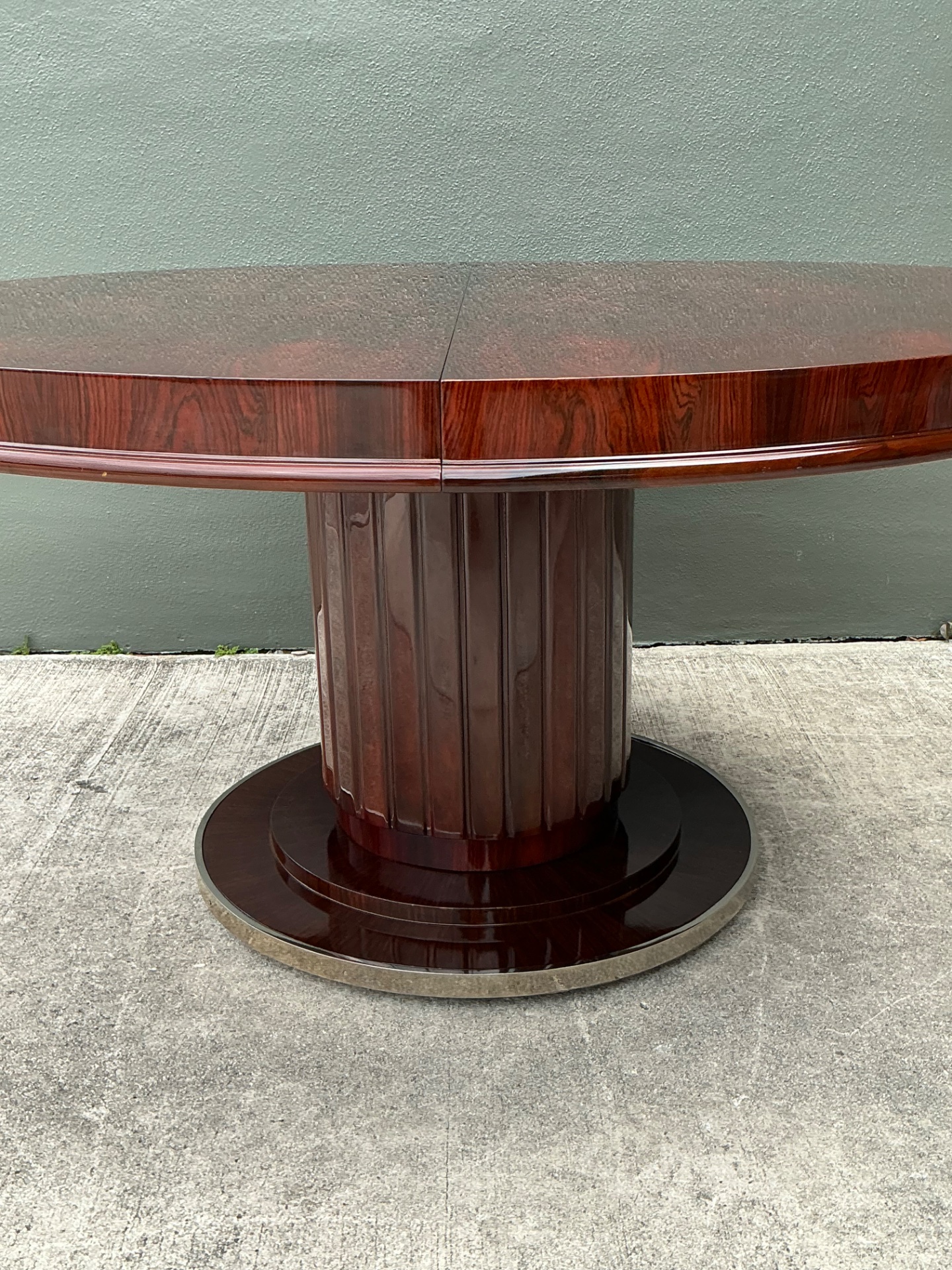 Vintage French Christian Krass Extendable Deco Dining Table - Detail view