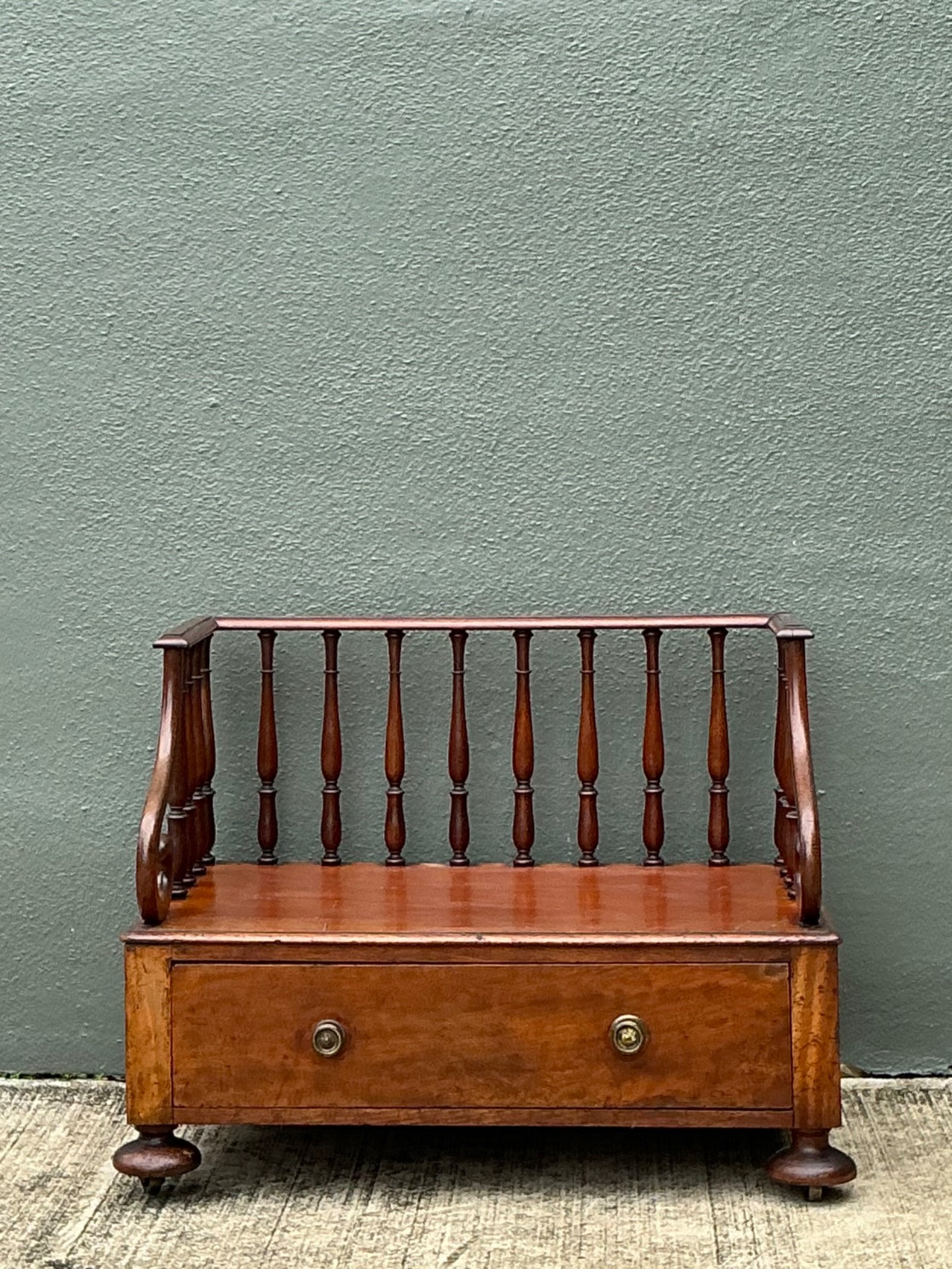 Vintage 19th Century English Book Stand - Side view