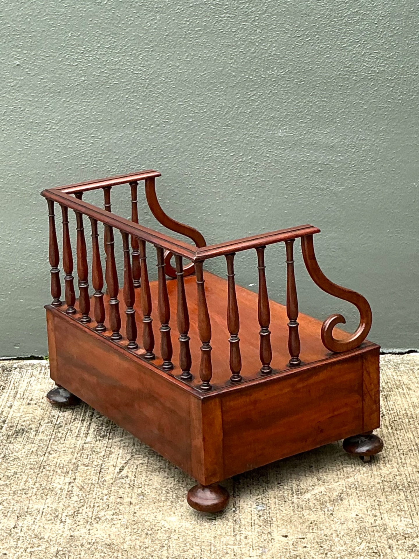 Vintage 19th Century English Book Stand - Back view