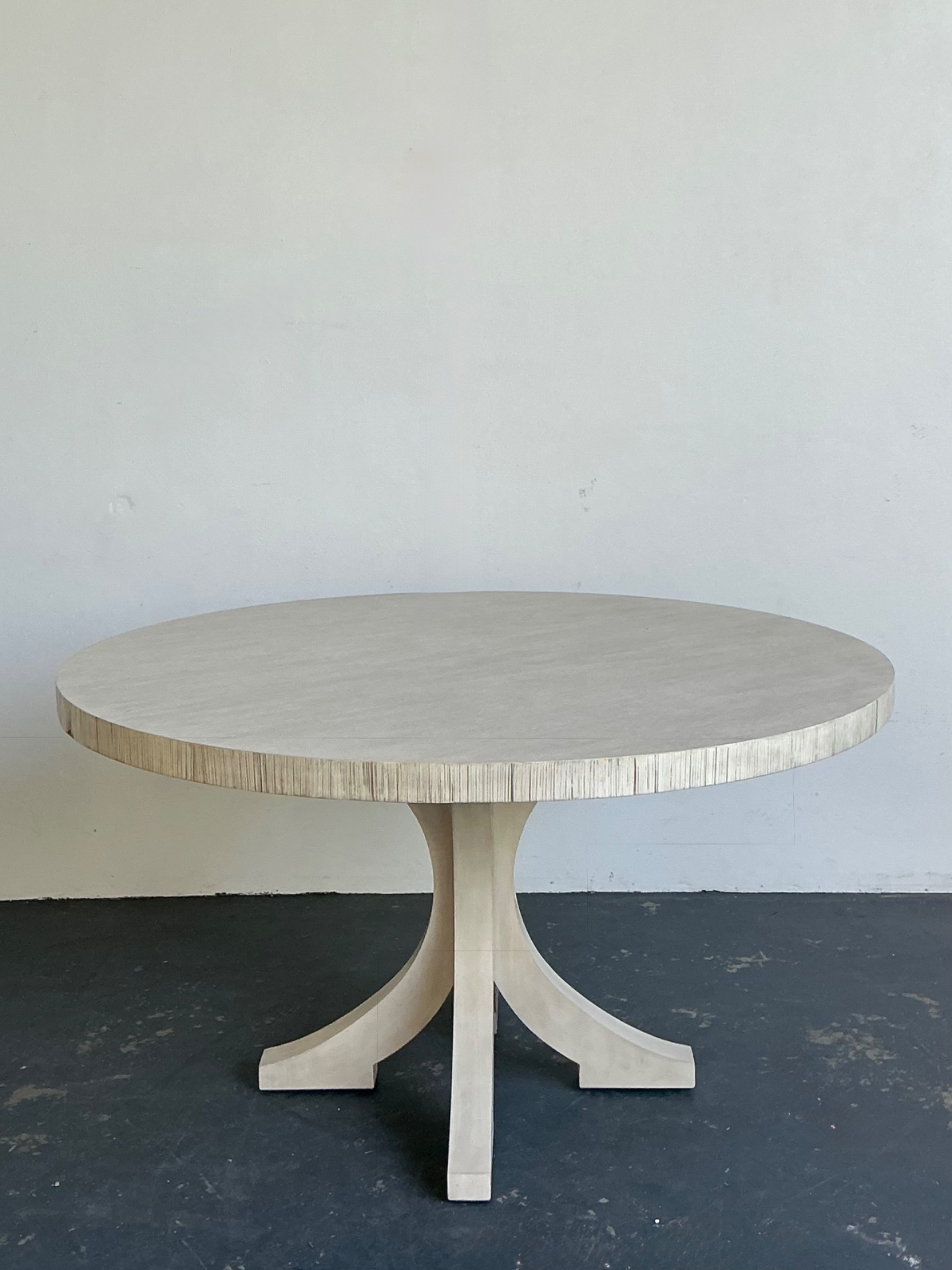 Vintage Carlyle “Carlyle” Washed Wood Dining Table - Side view