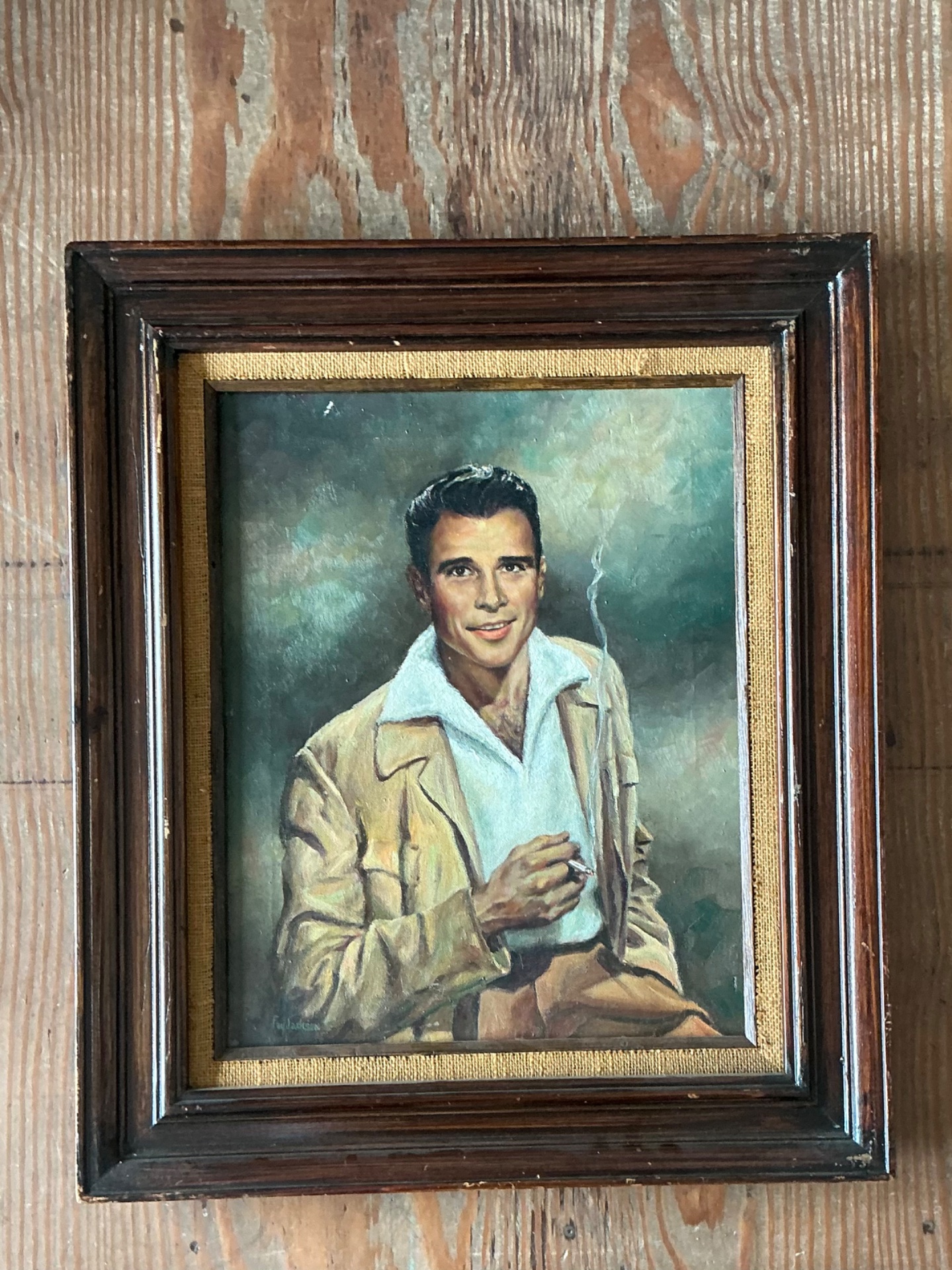 Vintage Portrait of Man by Fay Jackson - Top view