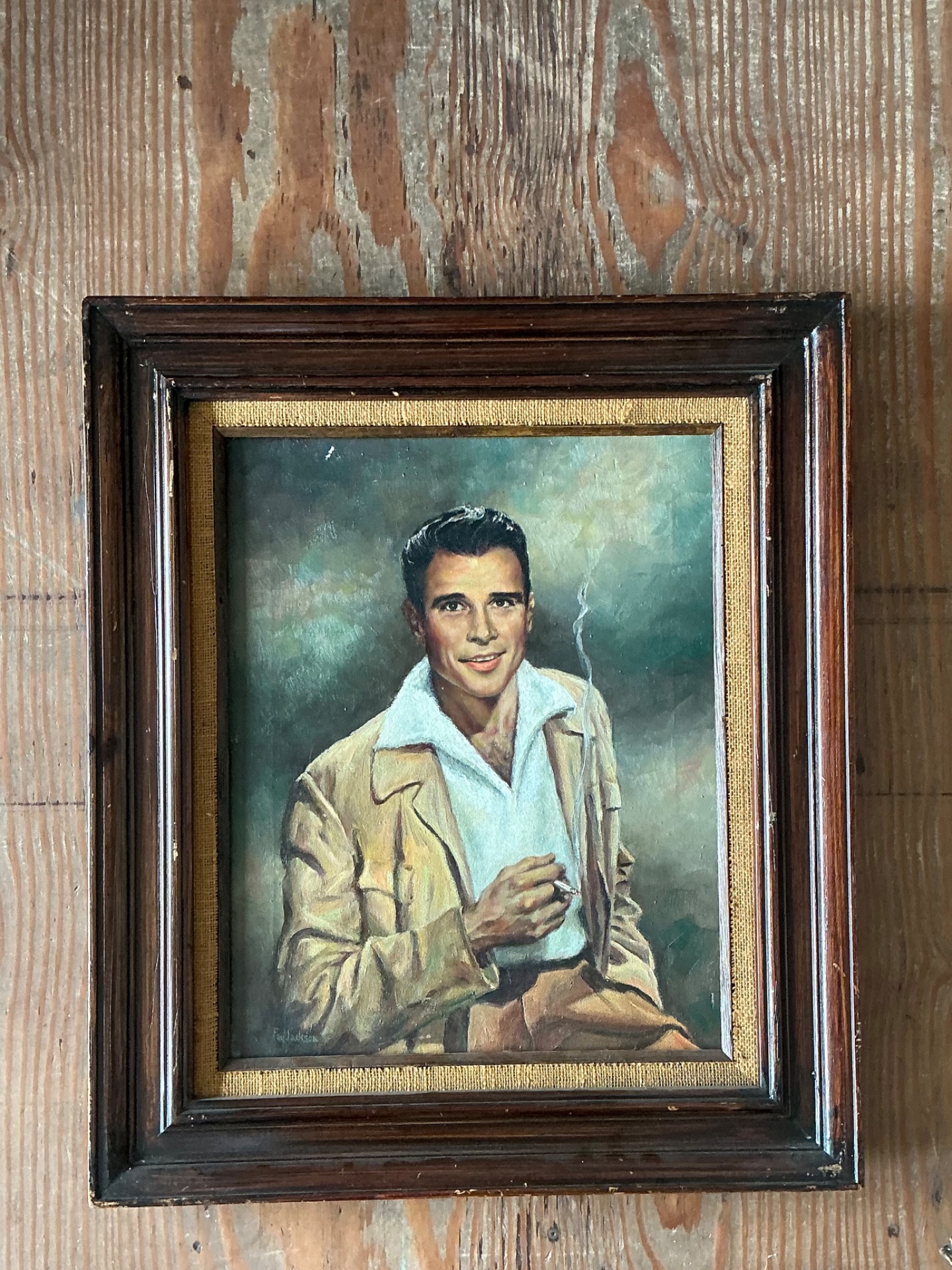 Vintage Portrait of Man by Fay Jackson - Detail view