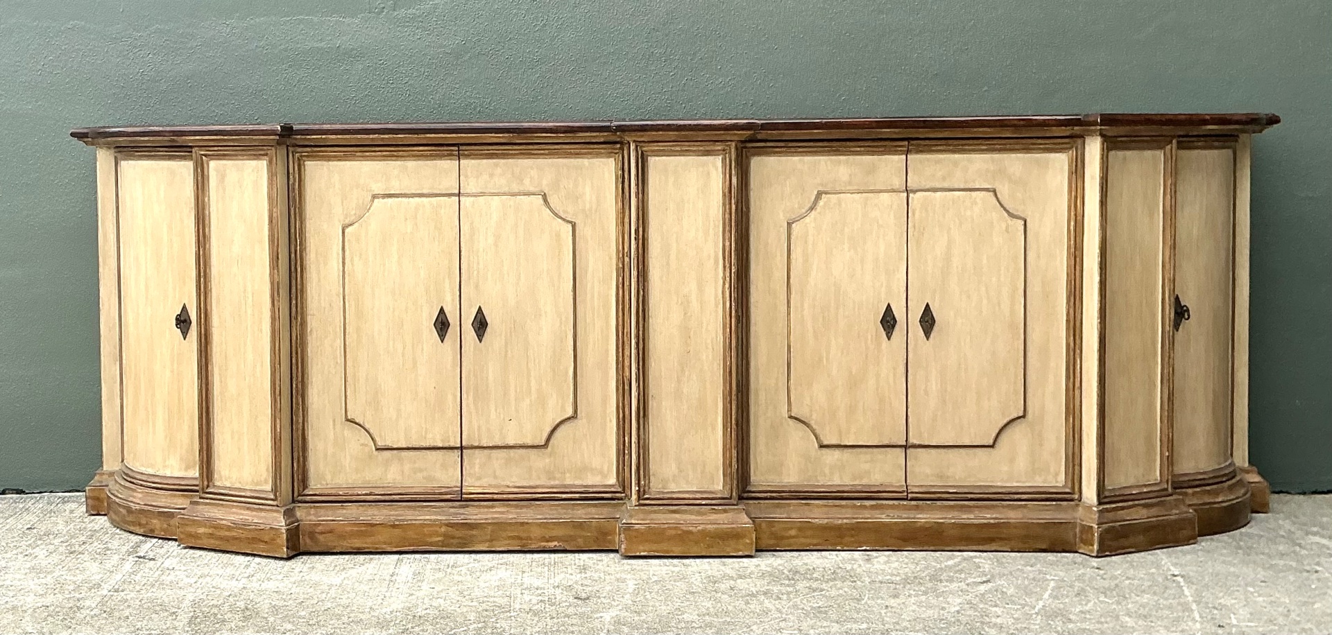 Vintage Monumental Custom Neoclassical Sideboard - Detail view