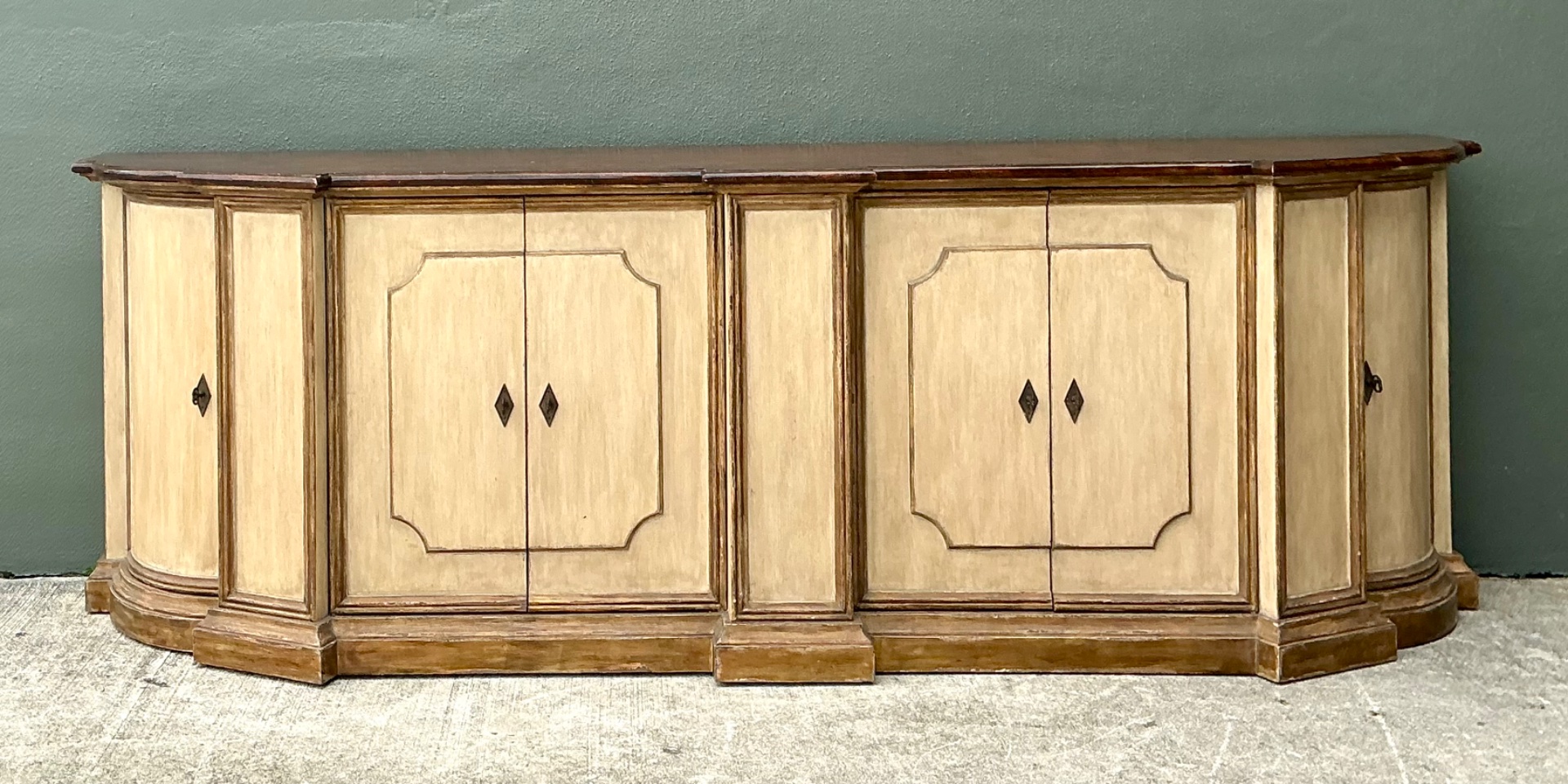 Vintage Monumental Custom Neoclassical Sideboard - Back view