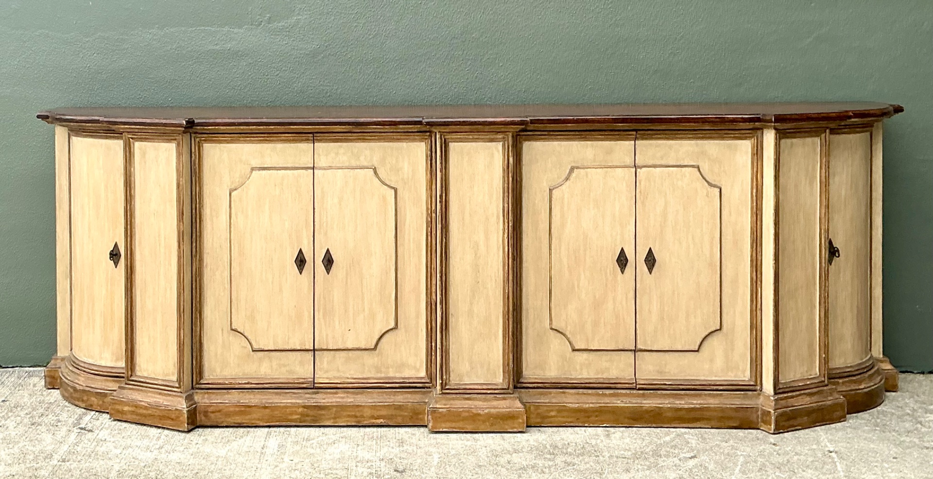 Vintage Monumental Custom Neoclassical Sideboard - Top view