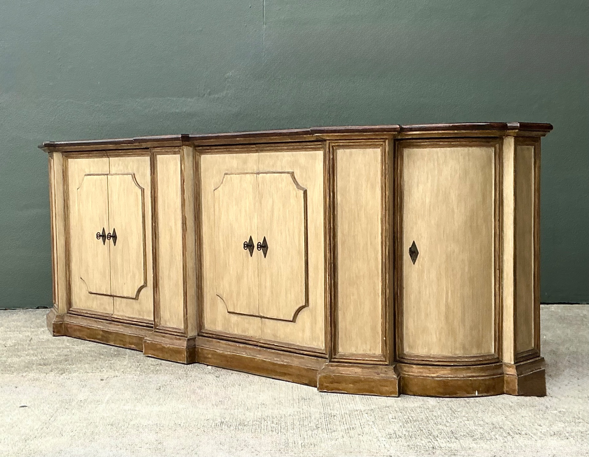 Vintage Monumental Custom Neoclassical Sideboard - Side view