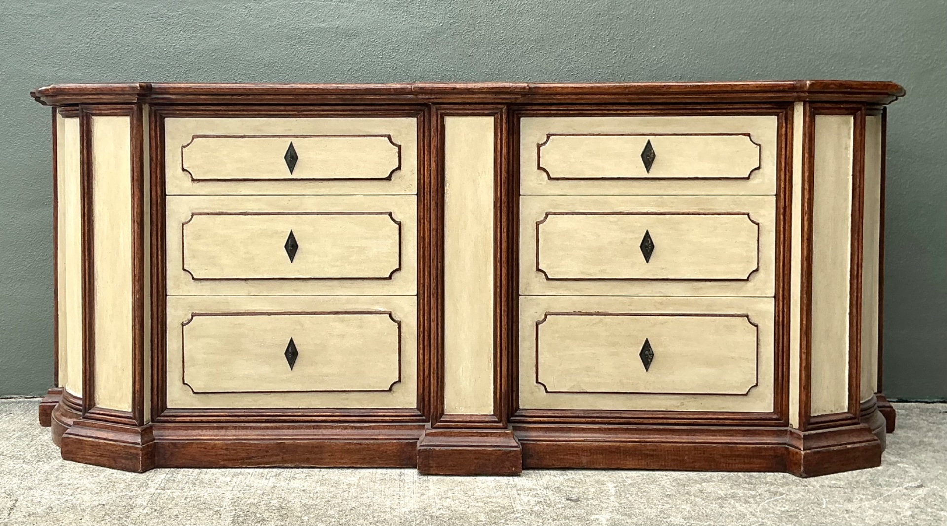 Vintage Monumental Custom Neoclassical Sideboard - Side view