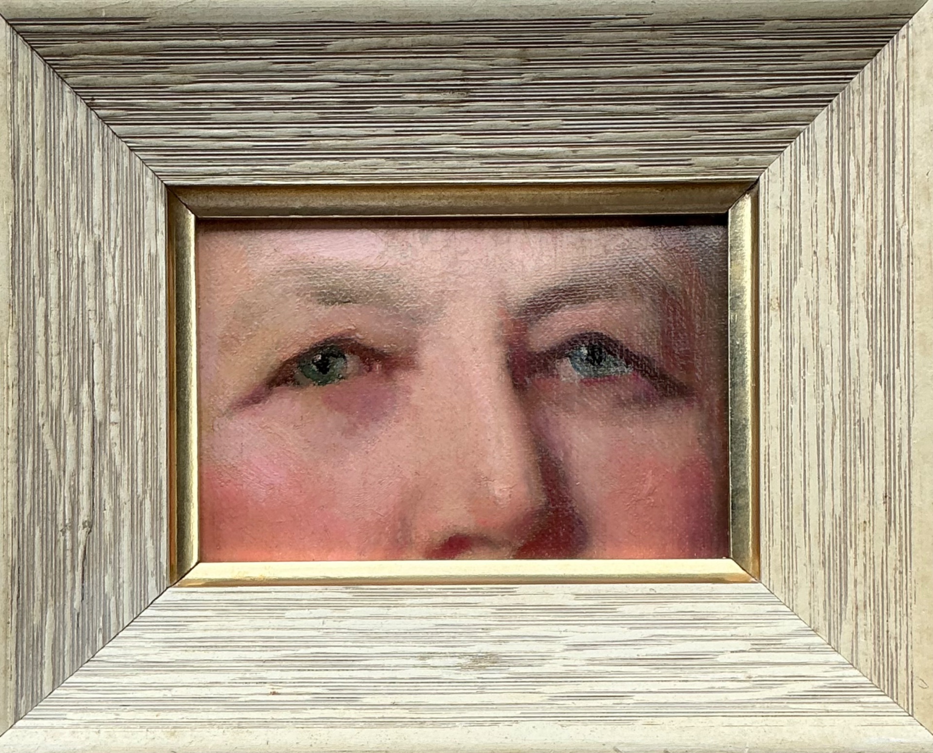 Vintage Victorian Eye Portraits - A Pair - Top view