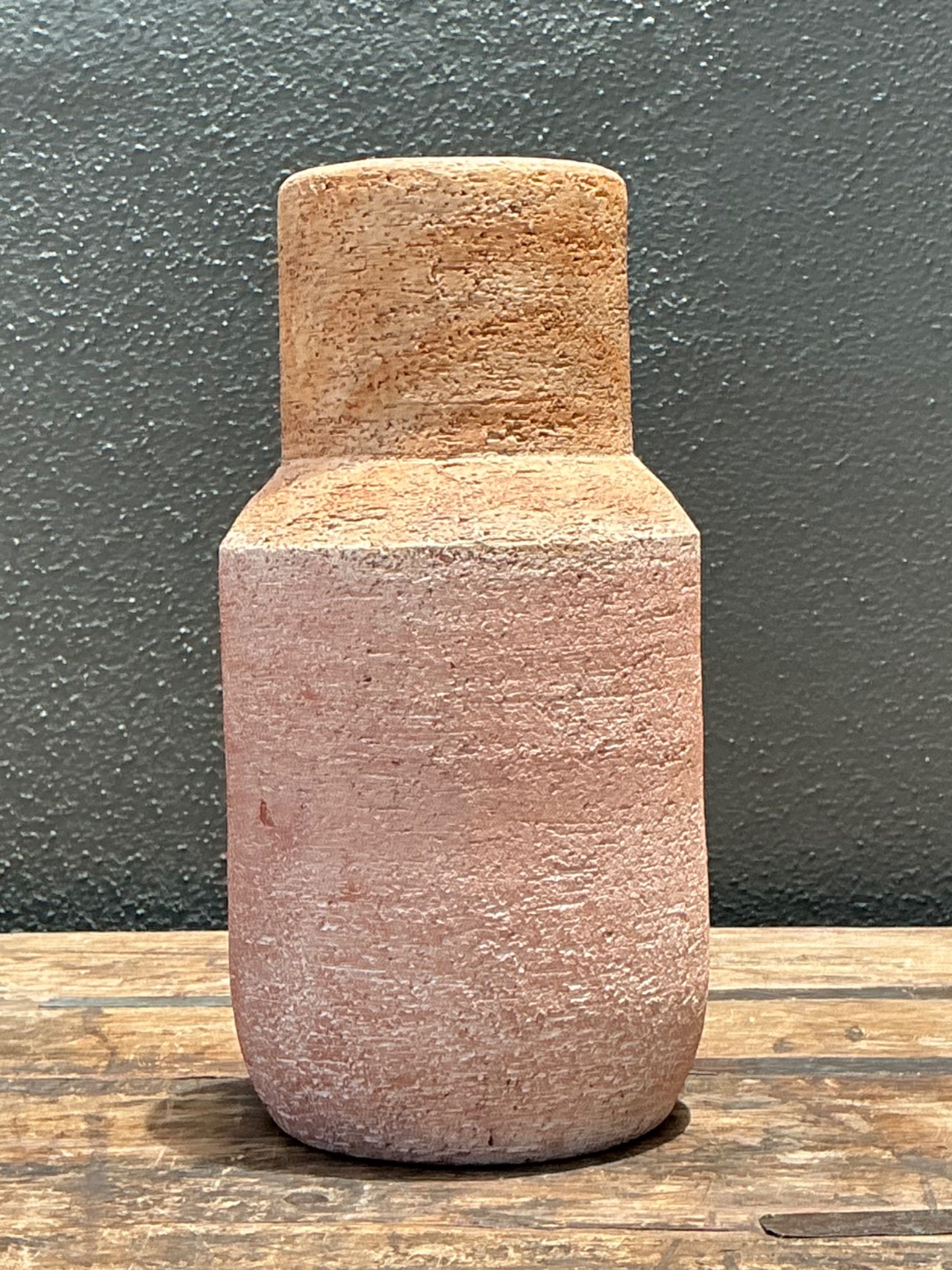 Vintage Studio Pottery Vase - Top view