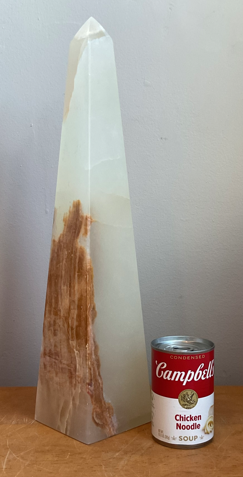 Vintage Onyx Stone Obelisk - Top view