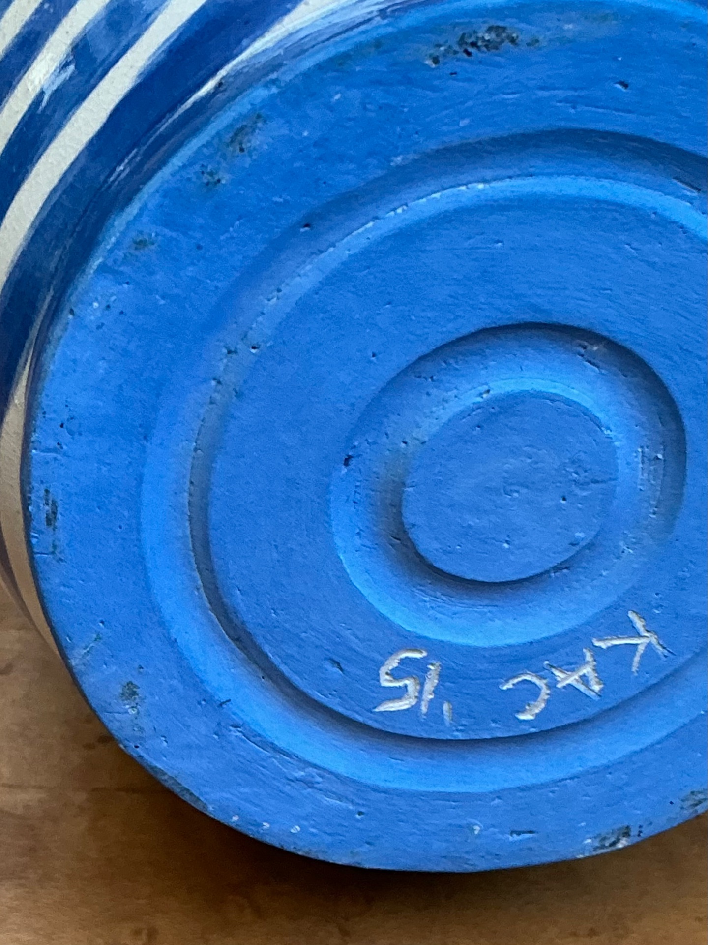 Vintage Abstract Studio Pottery Vase - Detail view