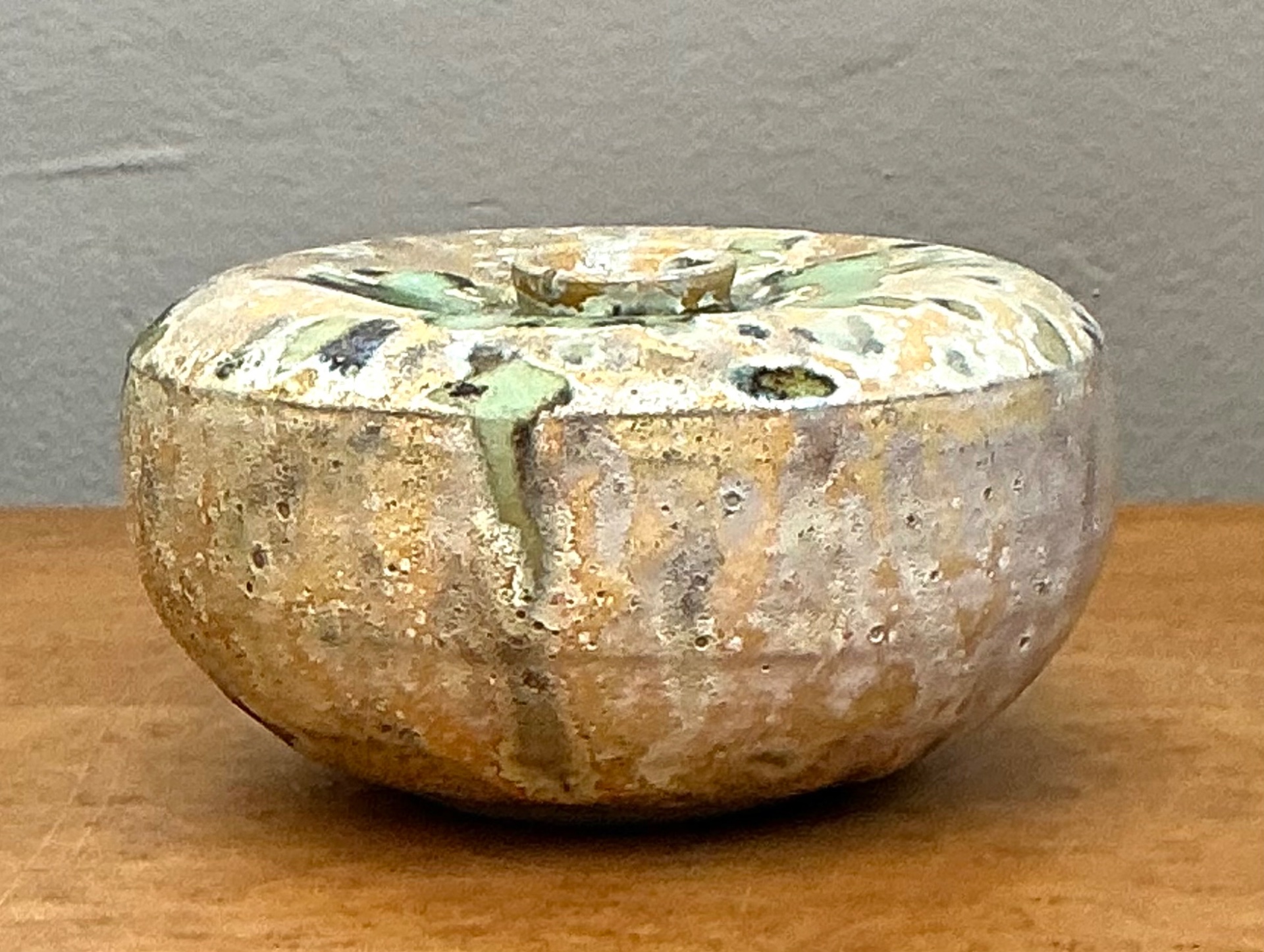 Vintage Abstract Ceramic Vessel - Side view