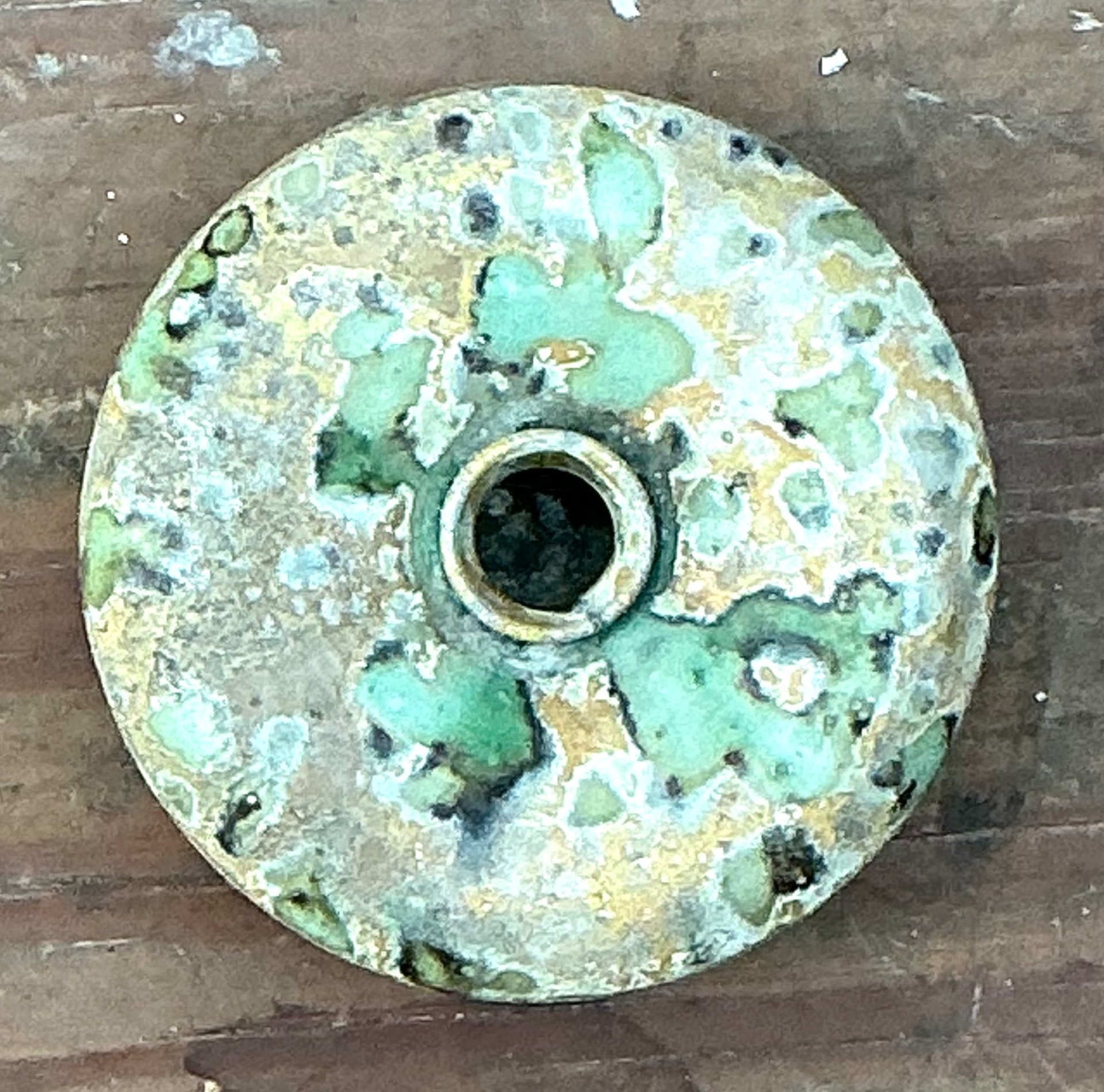 Vintage Abstract Ceramic Vessel - Detail view