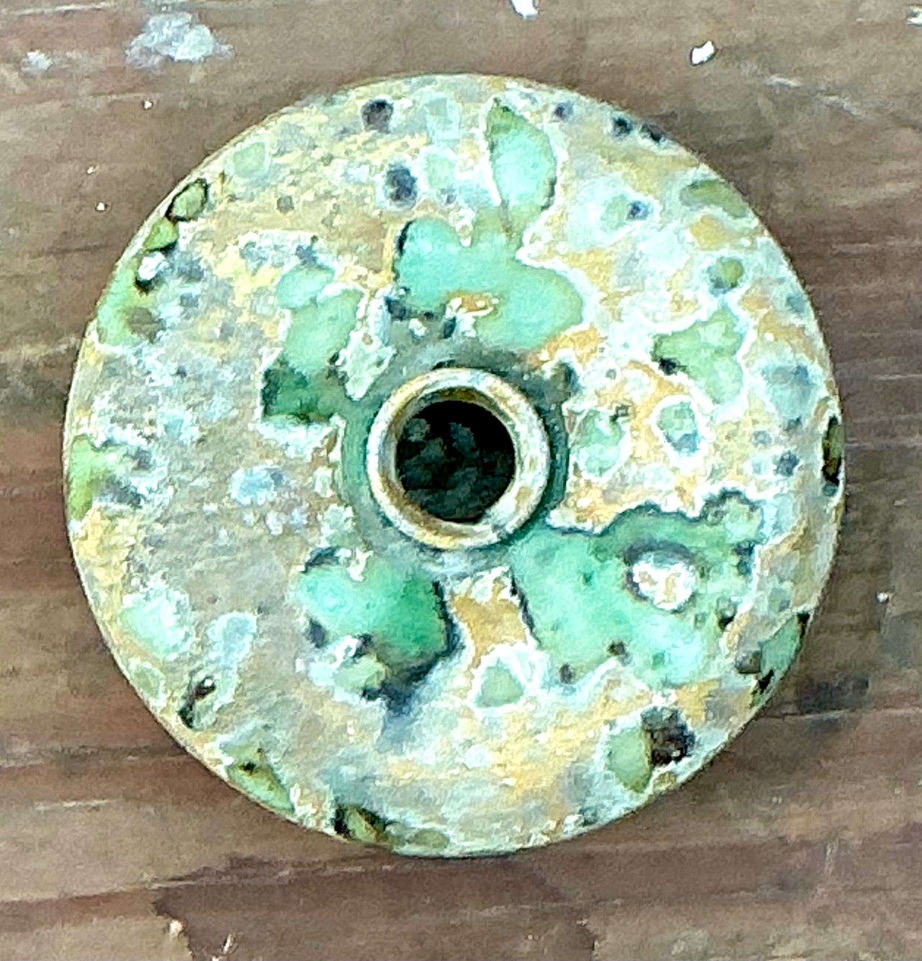 Vintage Abstract Ceramic Vessel - Back view
