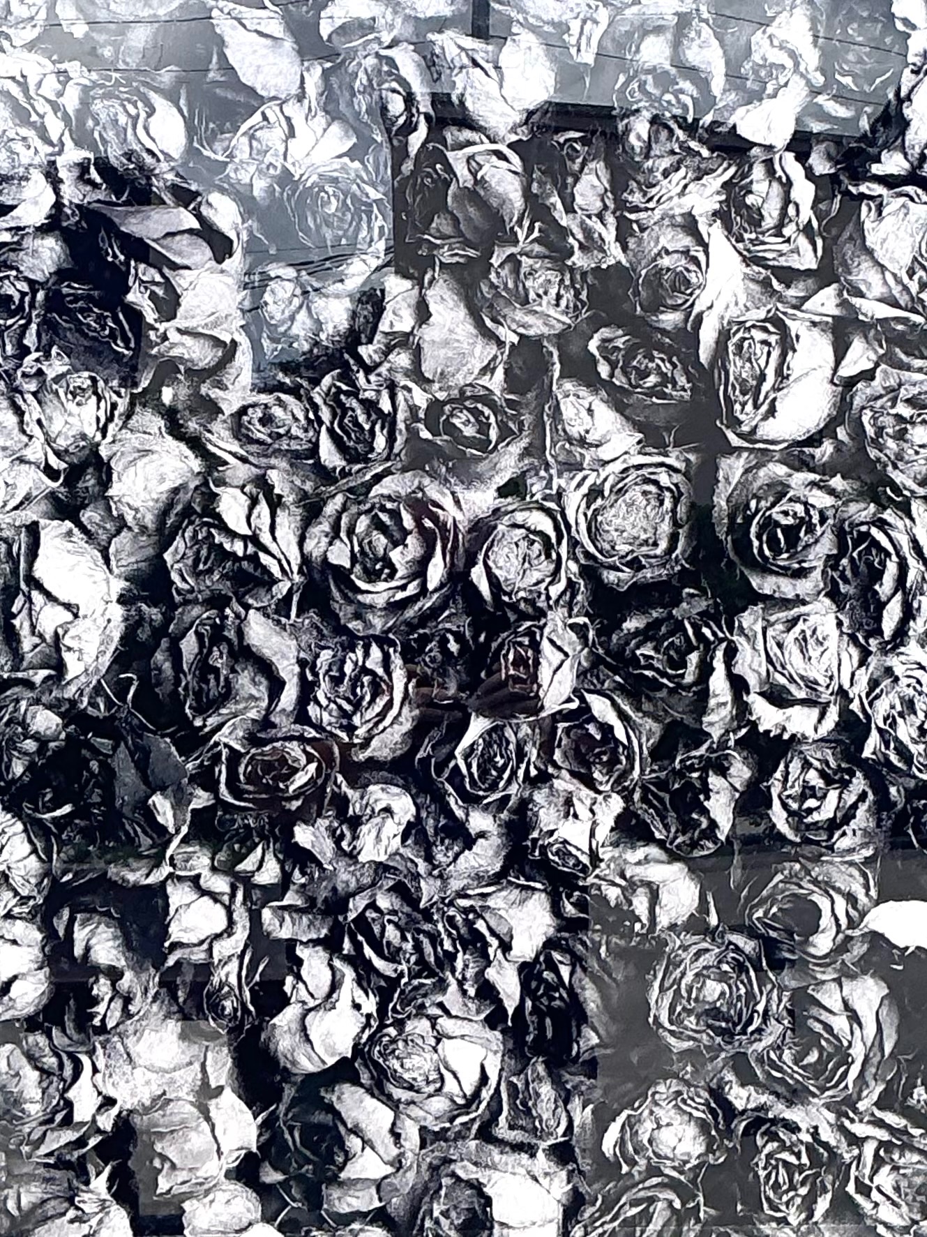 Vintage 1993 Mauricio Donelli “”A Thousand Of Roses” Photograph On Plexi - Detail view