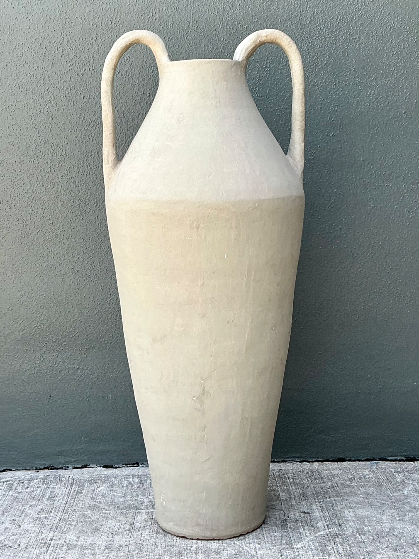 Vintage Large Ceramic Amphora Vase - Detail view