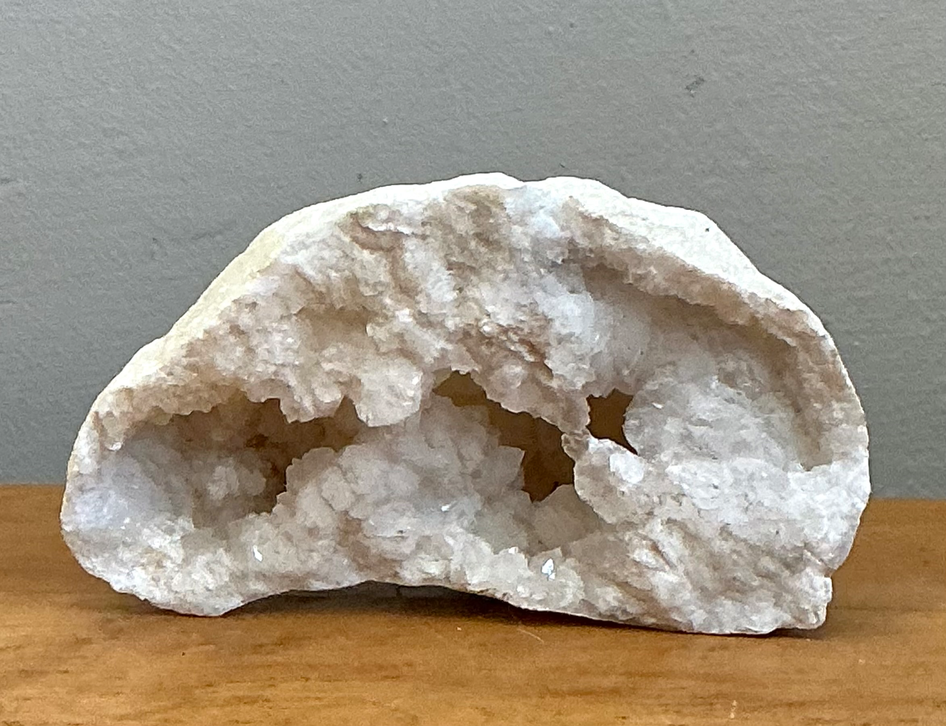 Vintage White Quartz Geode - Top view