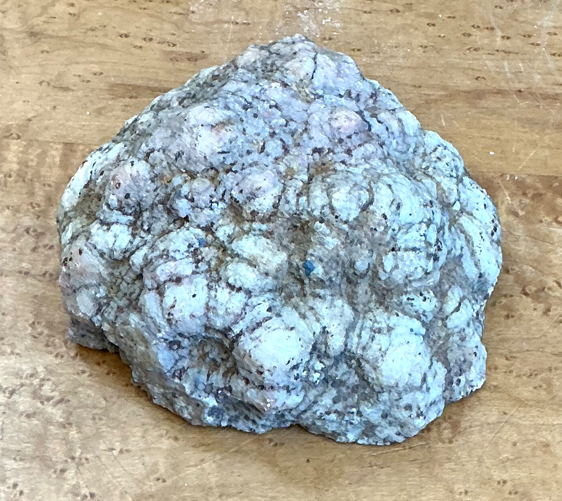 Vintage White Quartz Geode - Detail view