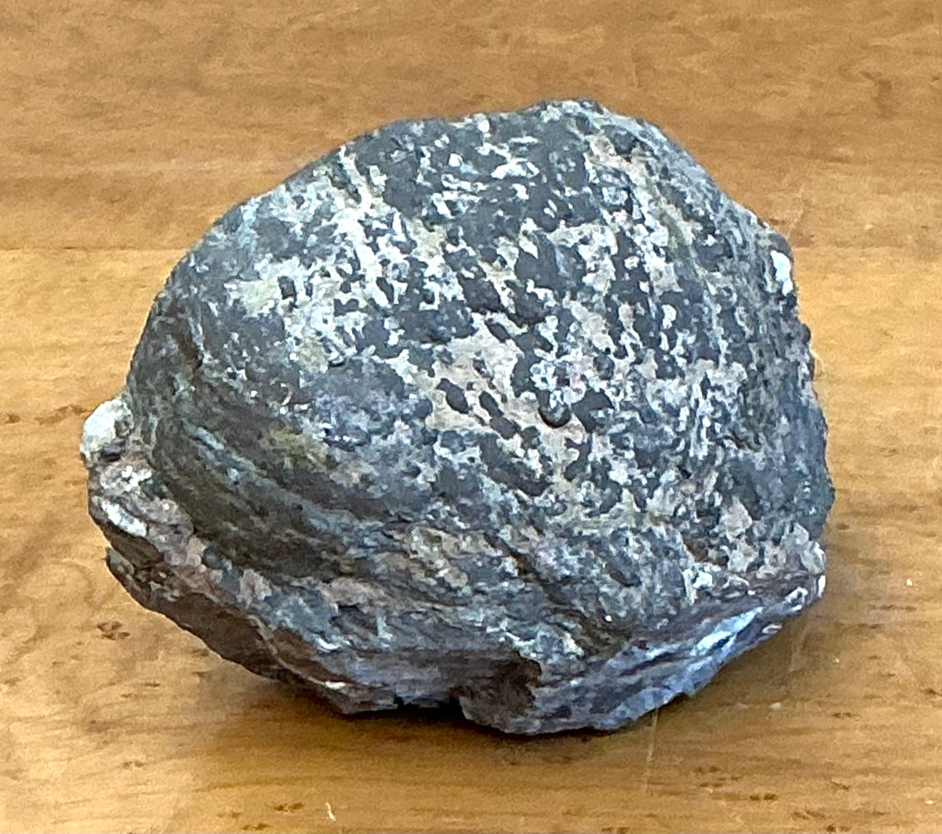 Vintage Blue Quartz Geode - Back view