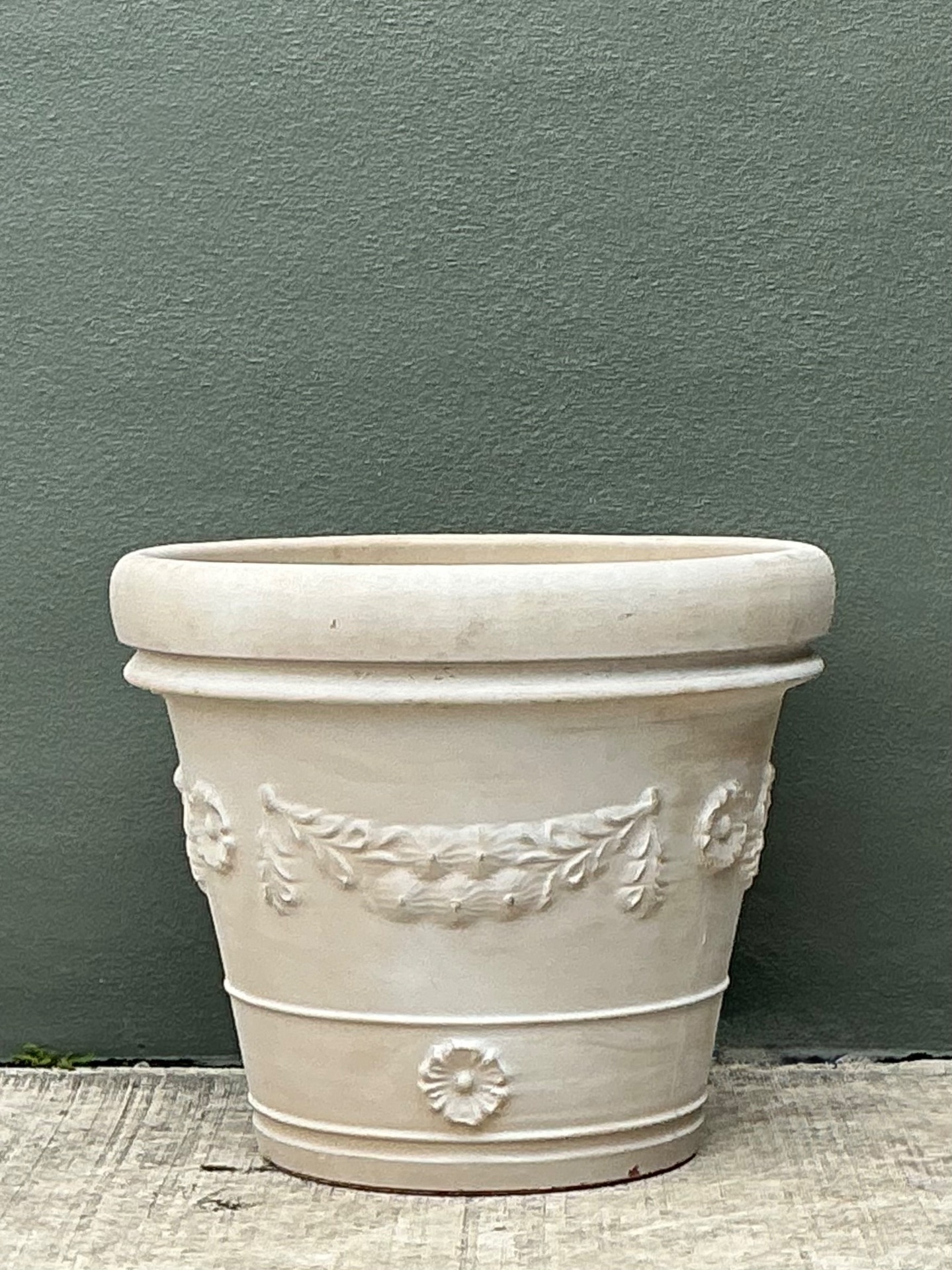 Vintage Italian Terracotta Planter - Back view