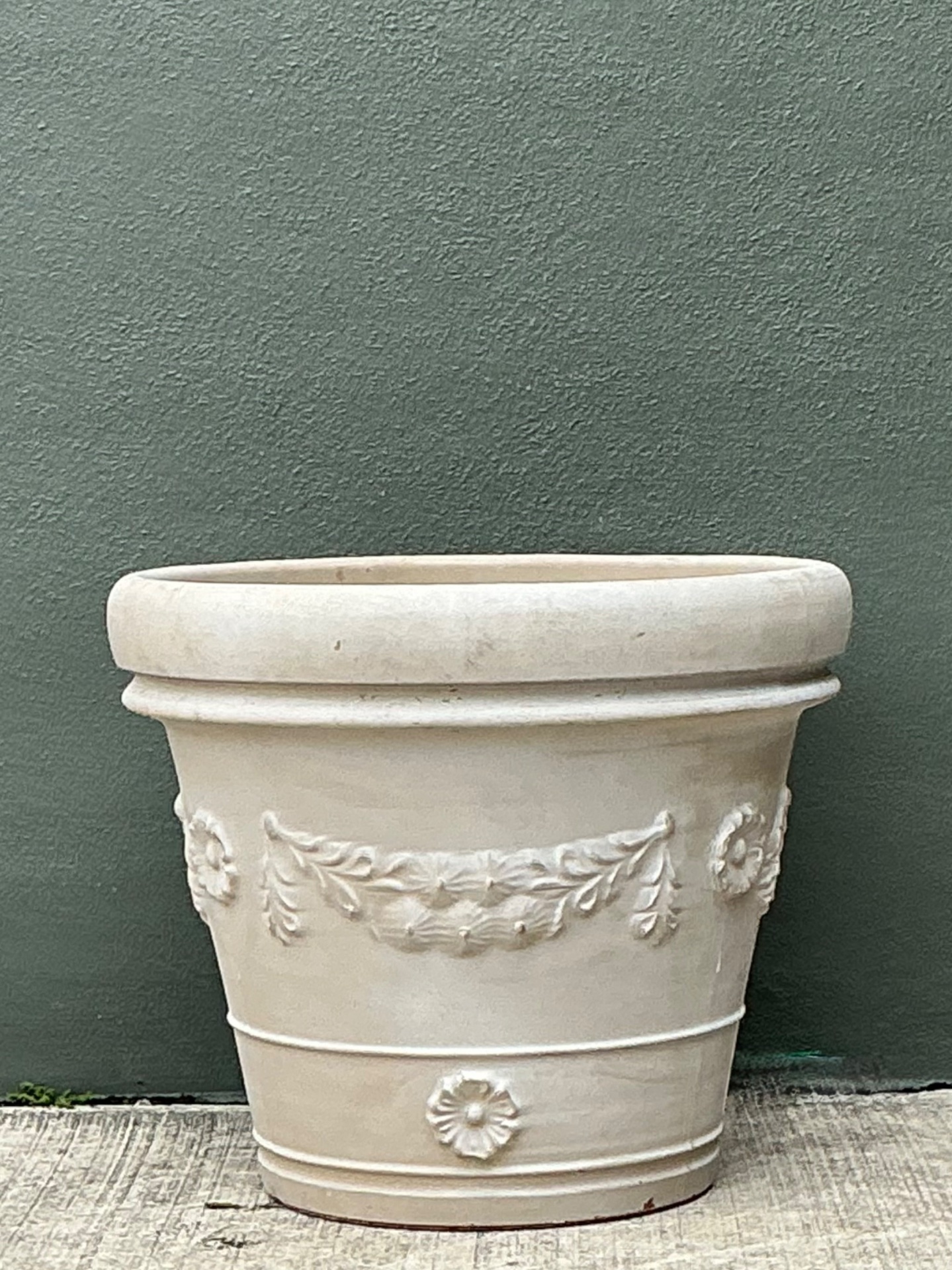Vintage Italian Terracotta Planter - Top view