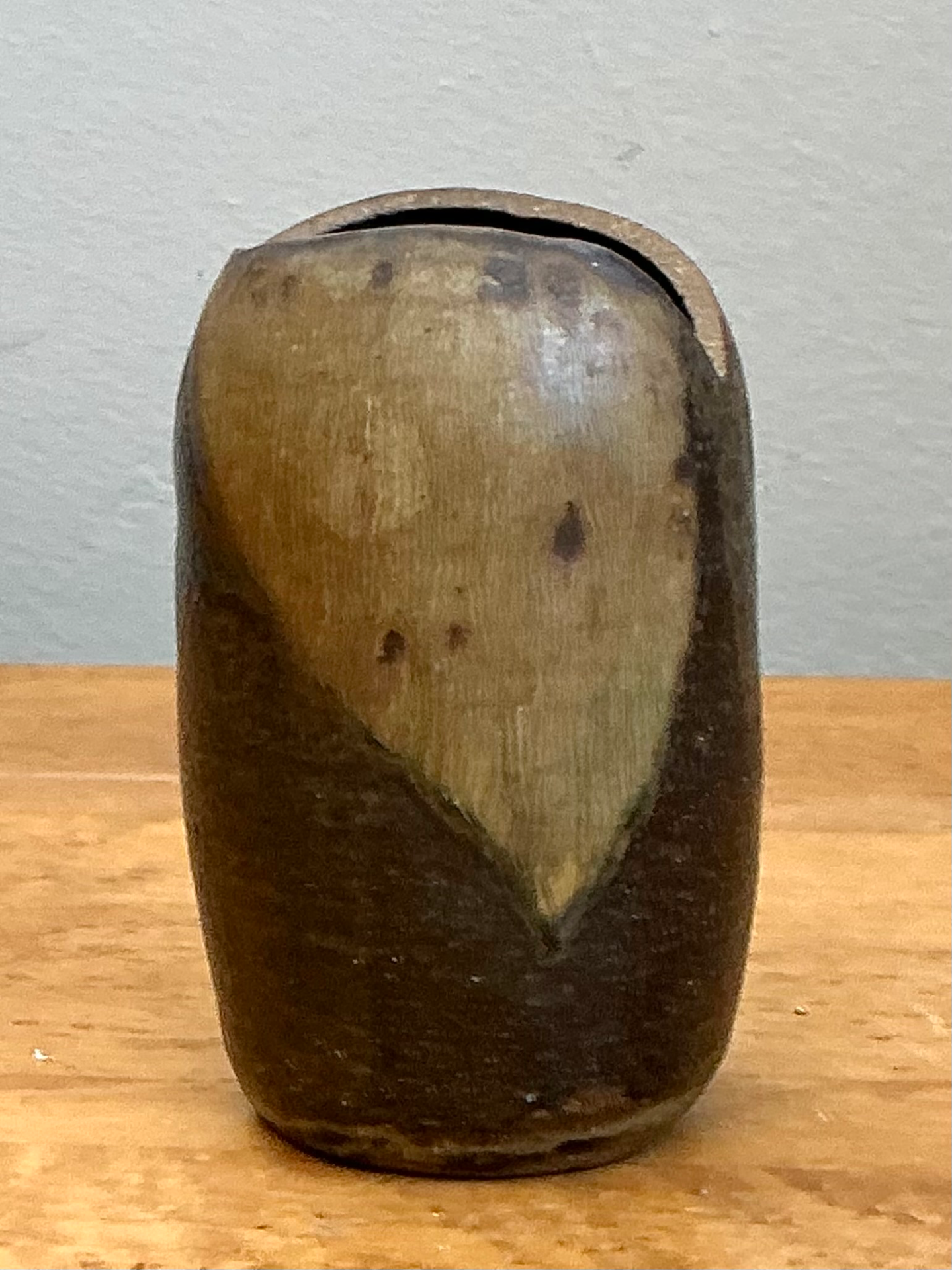 Vintage Abstract Ceramic Vase - Side view