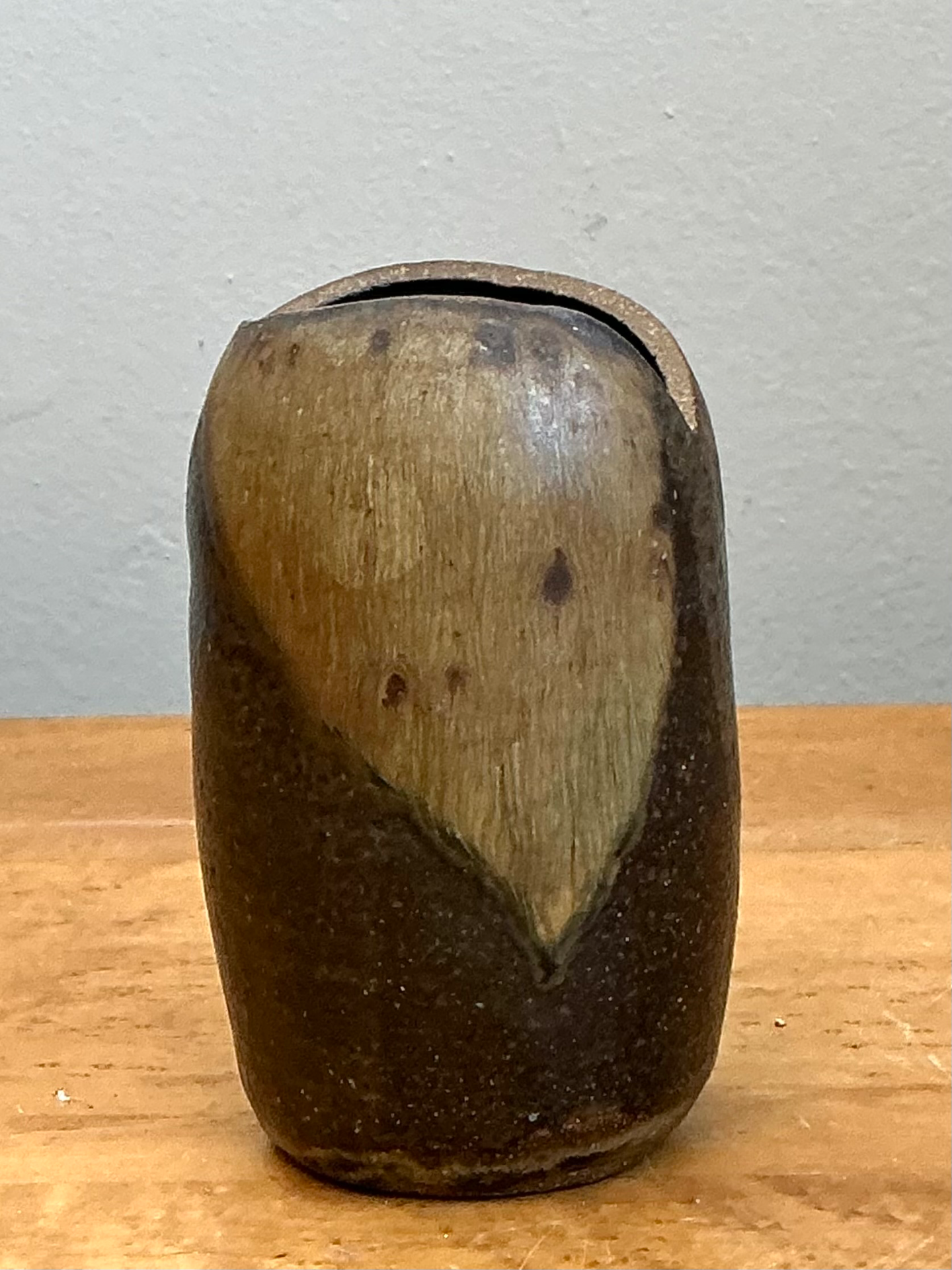 Vintage Abstract Ceramic Vase - Back view