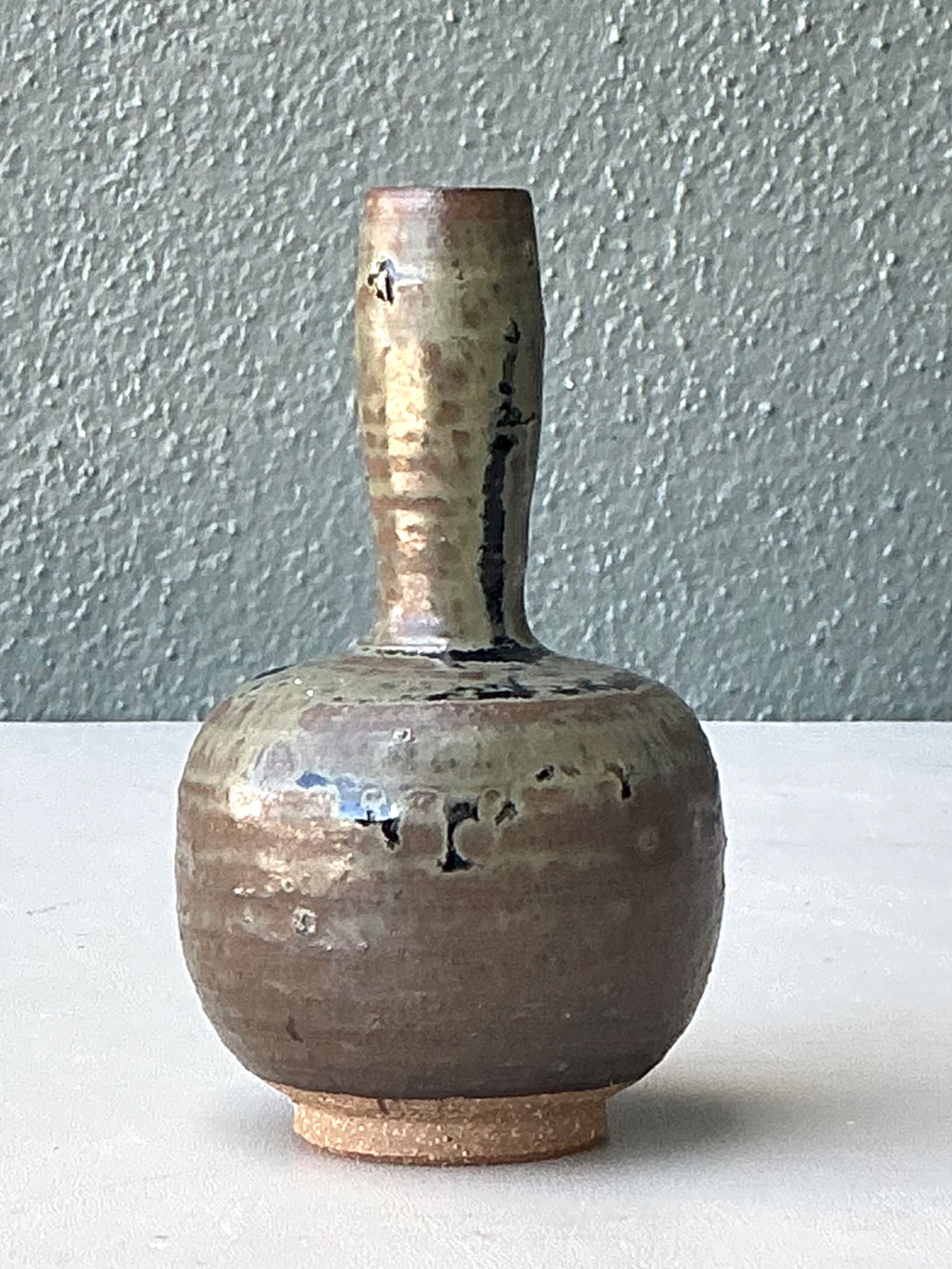 Vintage Handcrafted Ceramic Bud Vase - Detail view