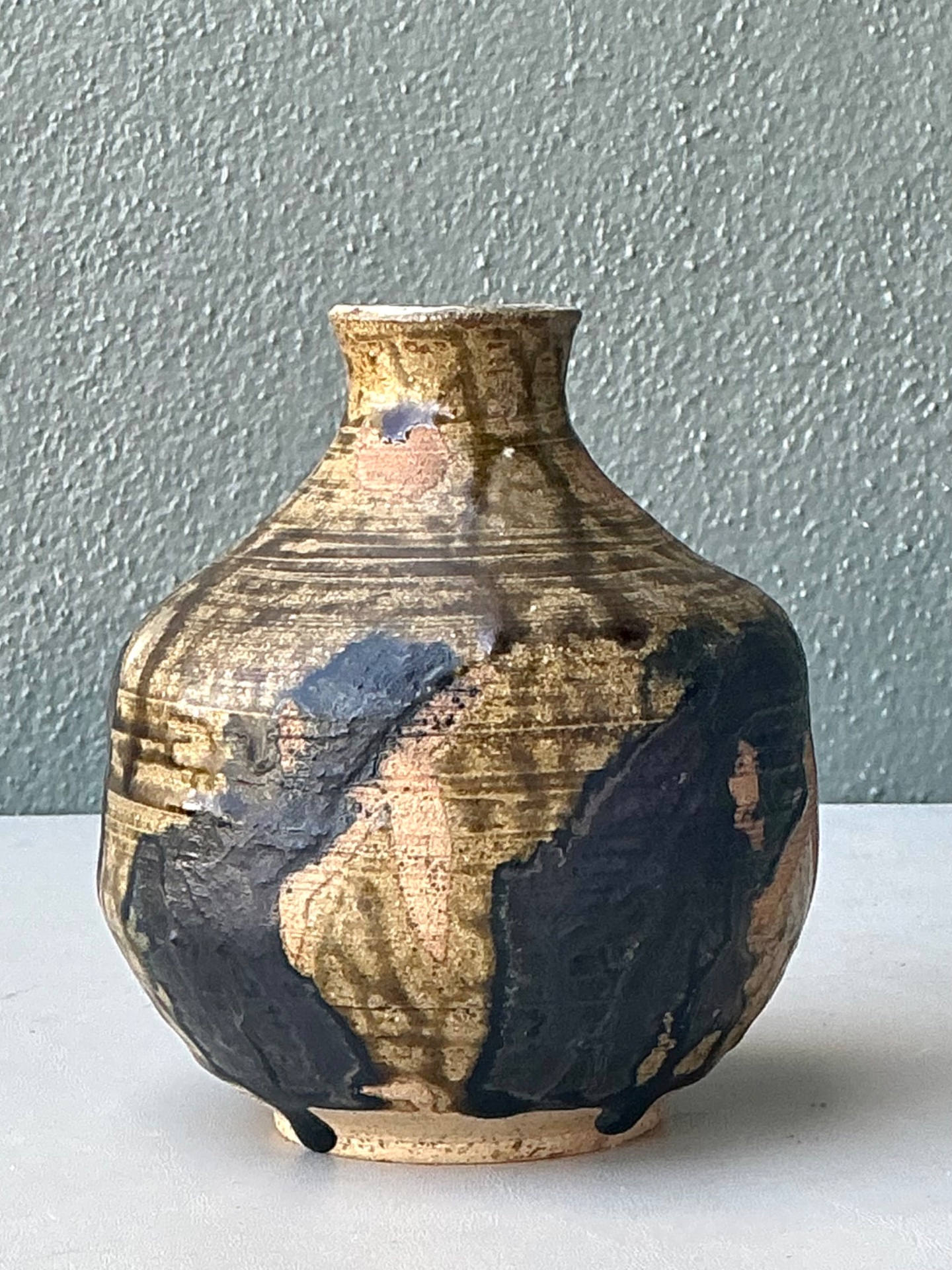 Vintage Handcrafted Ceramic Pottery Vase - Detail view