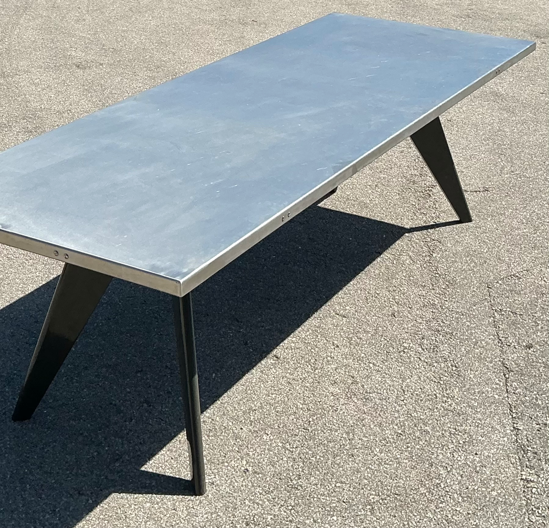 Vintage Jean Prouve For Vitra “Gstar RAW” Collectors Edition Dining Table - Side view