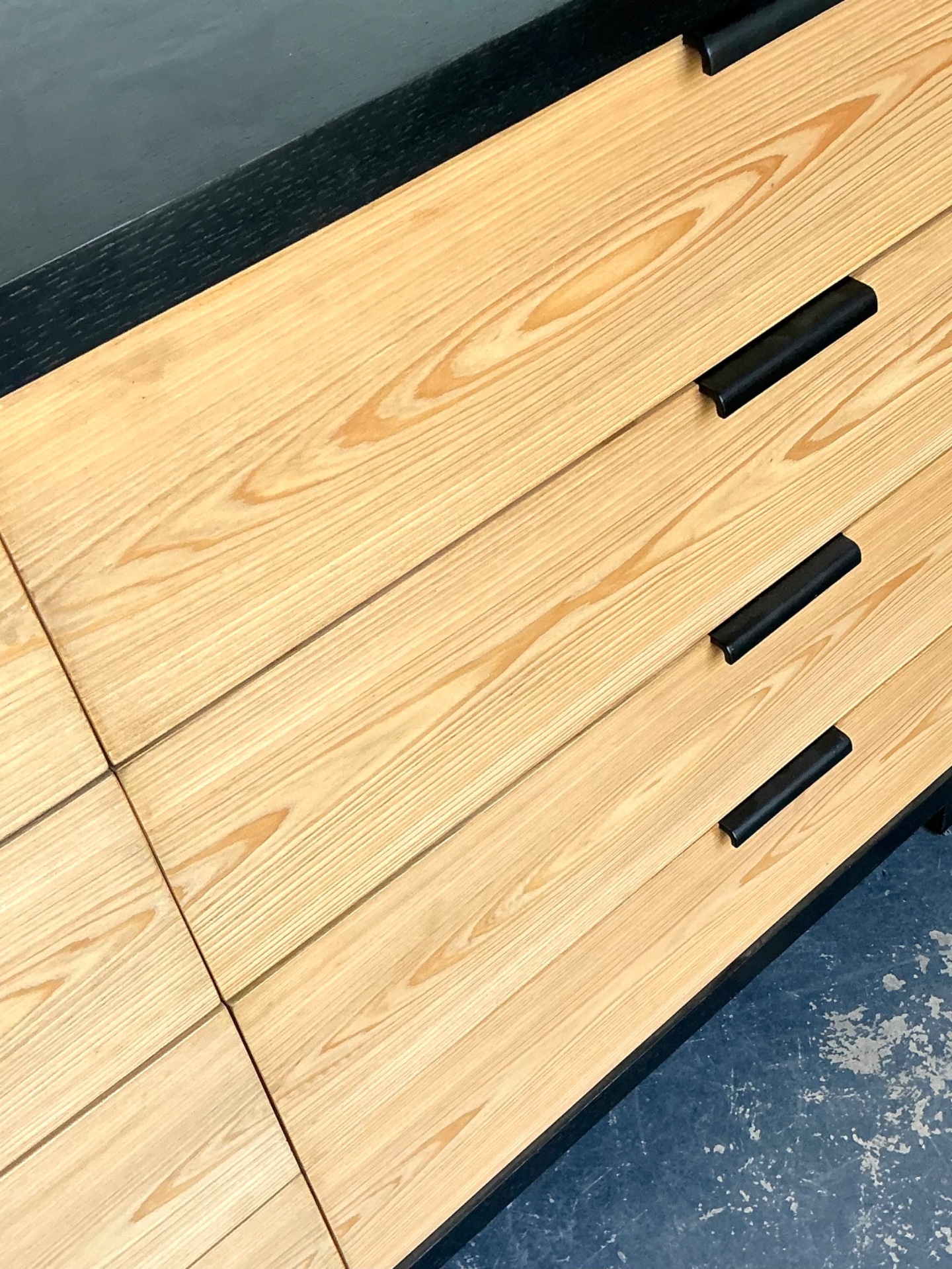 EJ Victor Modernist Wood Dresser - Detail view