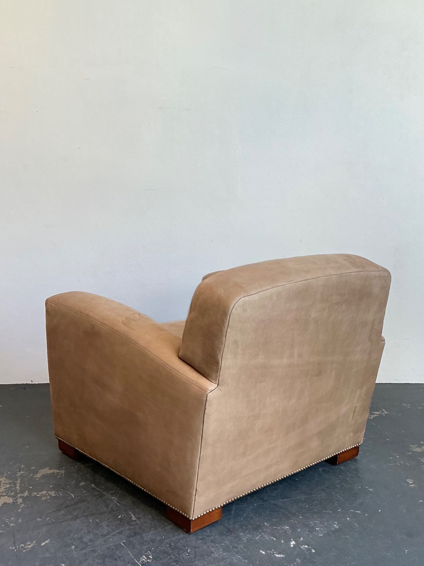 Vintage Ralph Lauren “Grant” Suede Club Chair - Back view