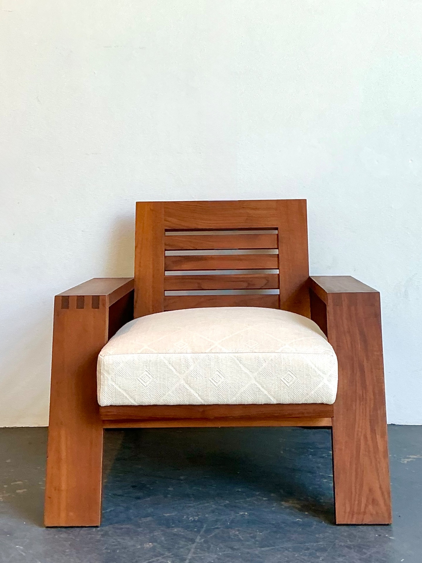 Vintage Ralph Lauren “Modern Desert” Wood Club Chair - Detail view