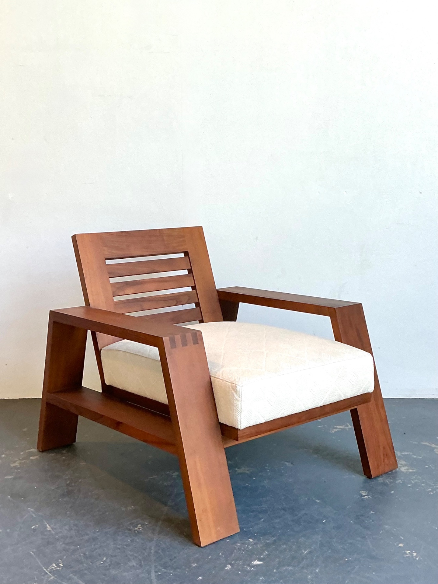 Vintage Ralph Lauren “Modern Desert” Wood Club Chair - Side view