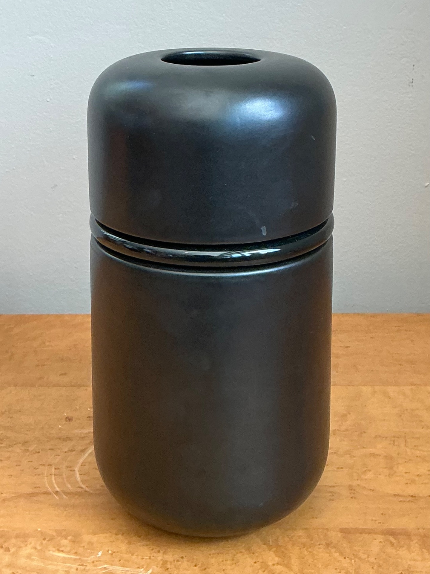 Vintage Italian Matte Glaze Vase - Side view
