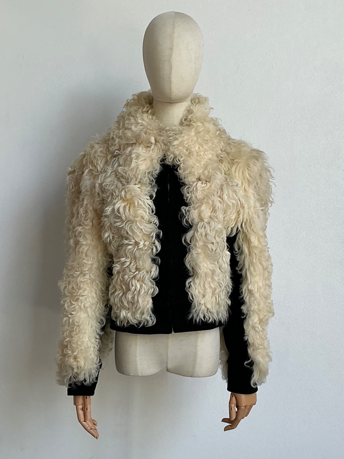 Vintage Shearling Wool Jacket - Top view