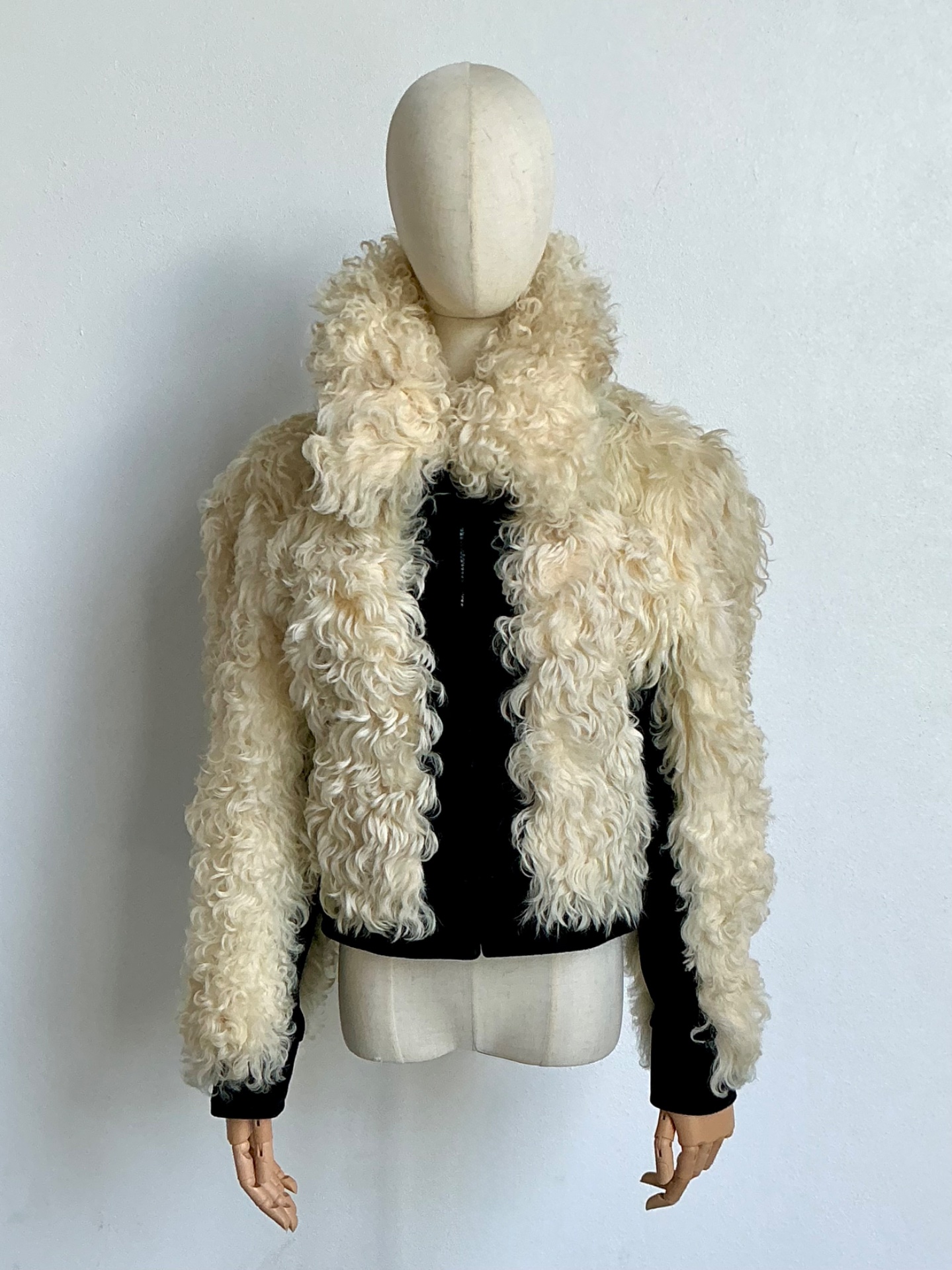 Vintage Shearling Wool Jacket - Back view