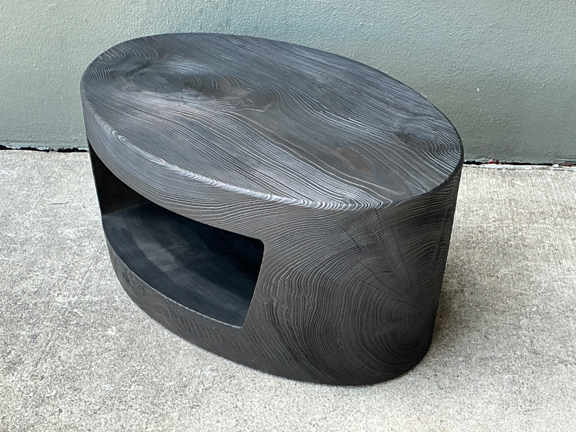 Vintage Christian Liagre Cerused Coffee Table - Side view
