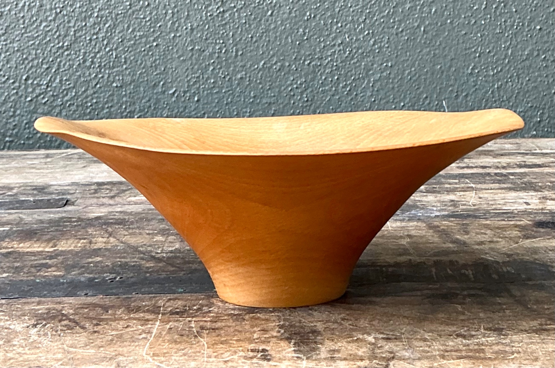 Signed 1994 Nova Scotia Wood Bowl - Side view