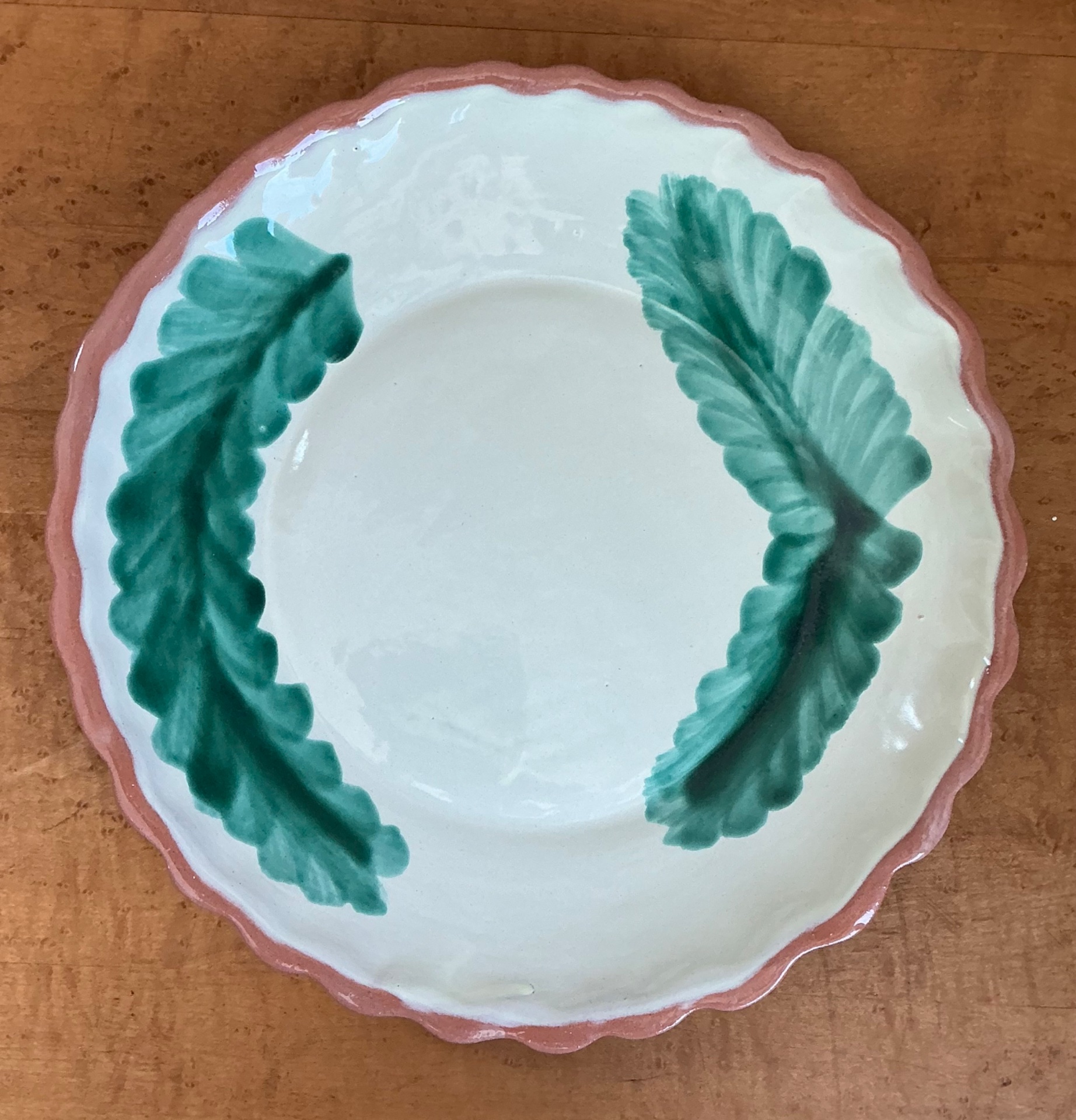 Vintage Casa Gusto “Caprichoso” Verde Dinner Plates - Set Of 8 - Detail view