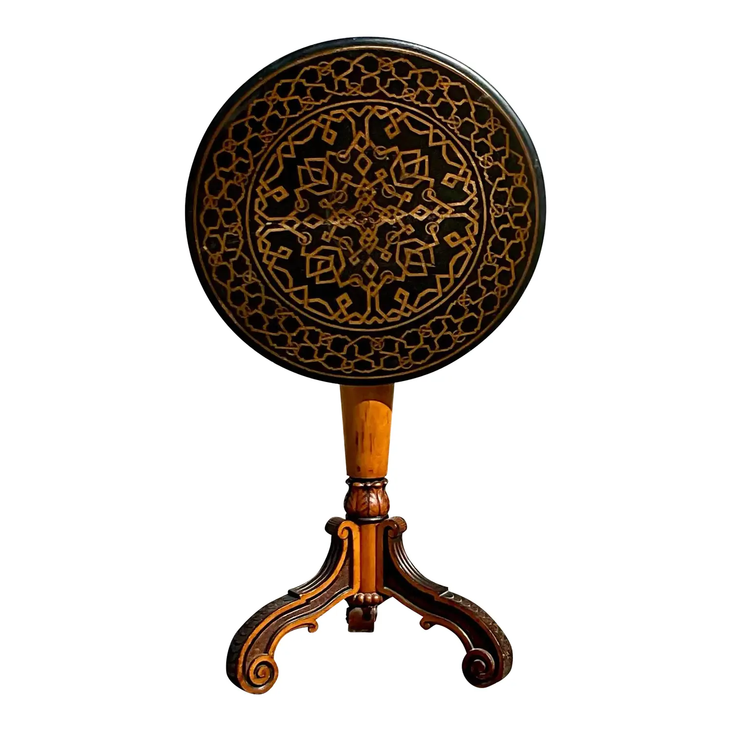Late 19th Century Marquetry Drop Side Table