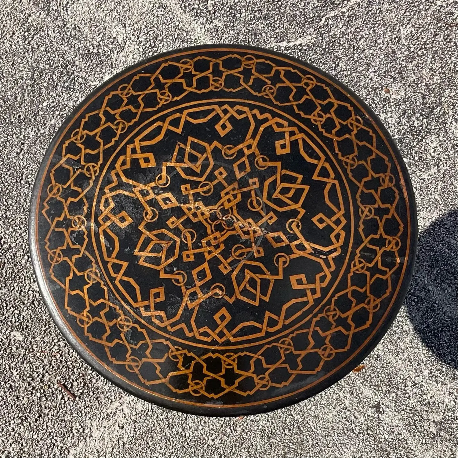 Late 19th Century Marquetry Drop Side Table - Top view