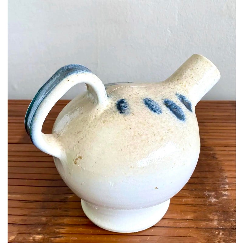 Late 20th Century Boho Studio Pottery Pitcher - Detail view